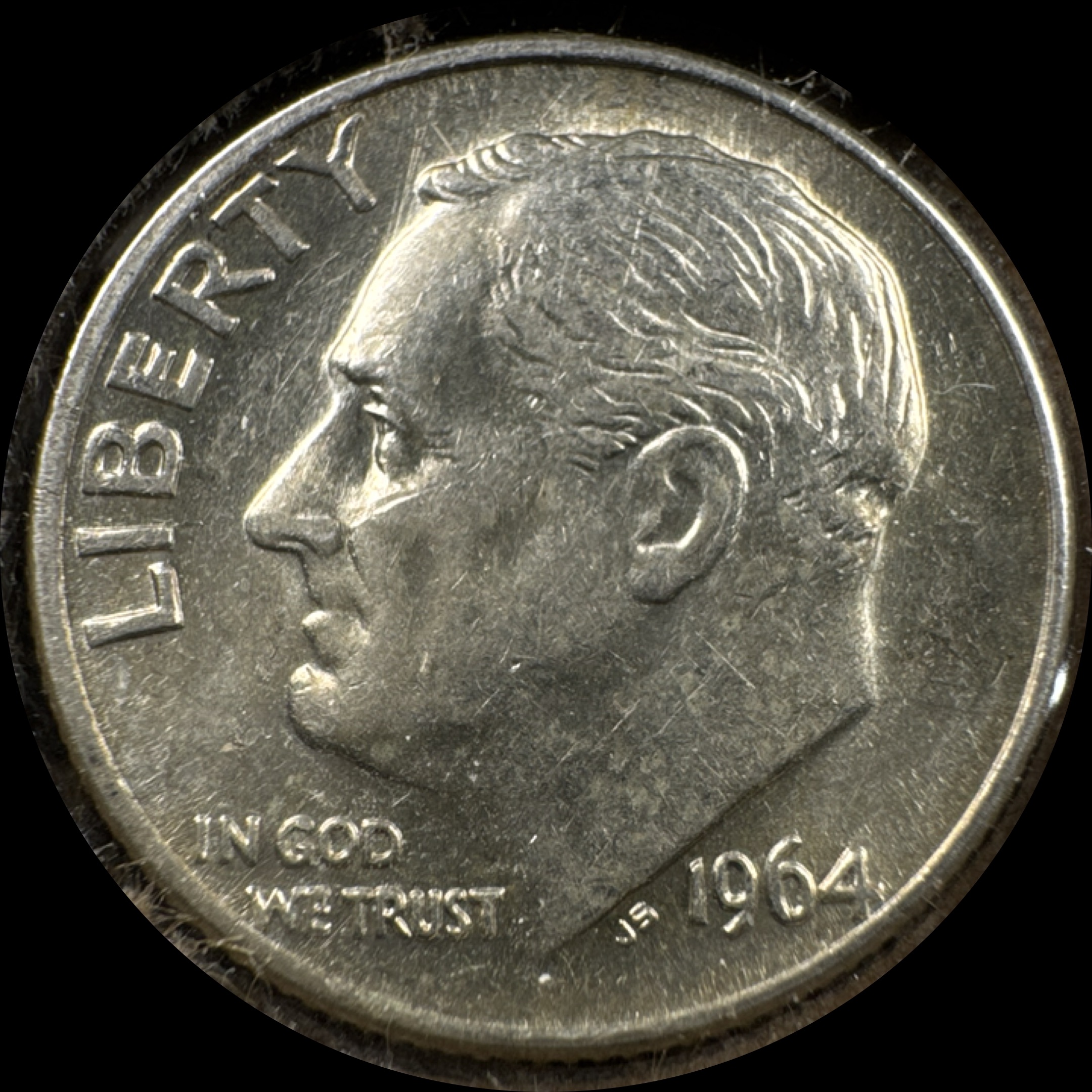 1964-D Roosevelt Dime Ungraded