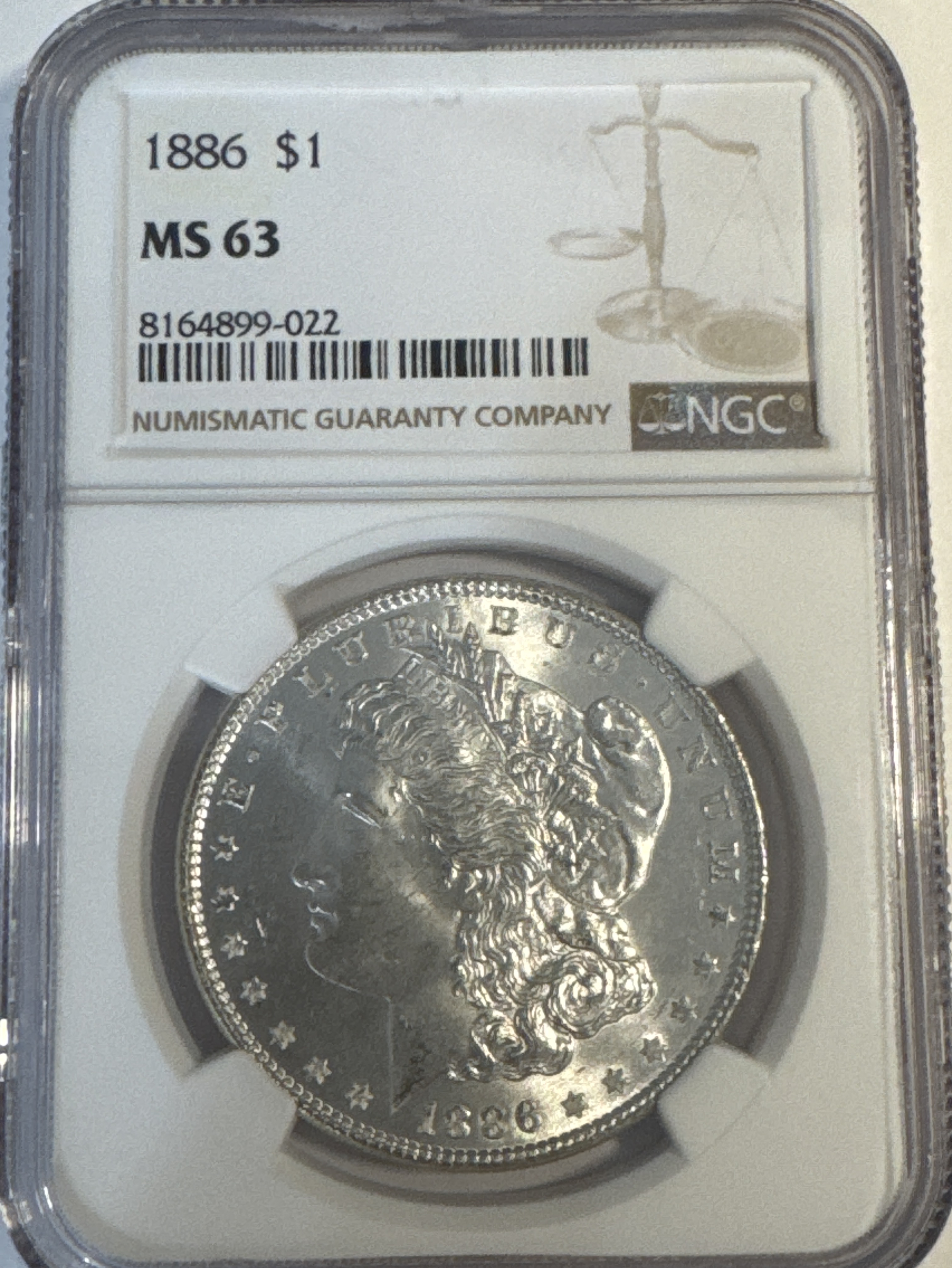 1886-P Morgan Dollar MS63