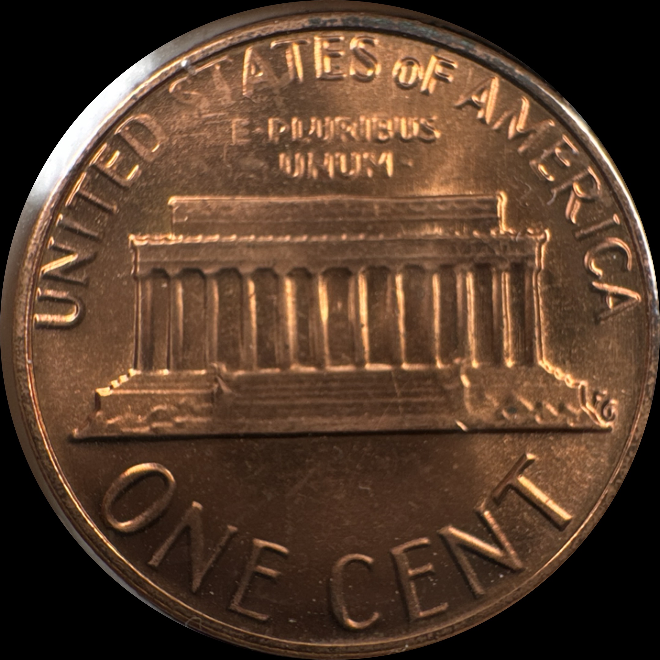 1982-D Lincoln Cent Ungraded — back