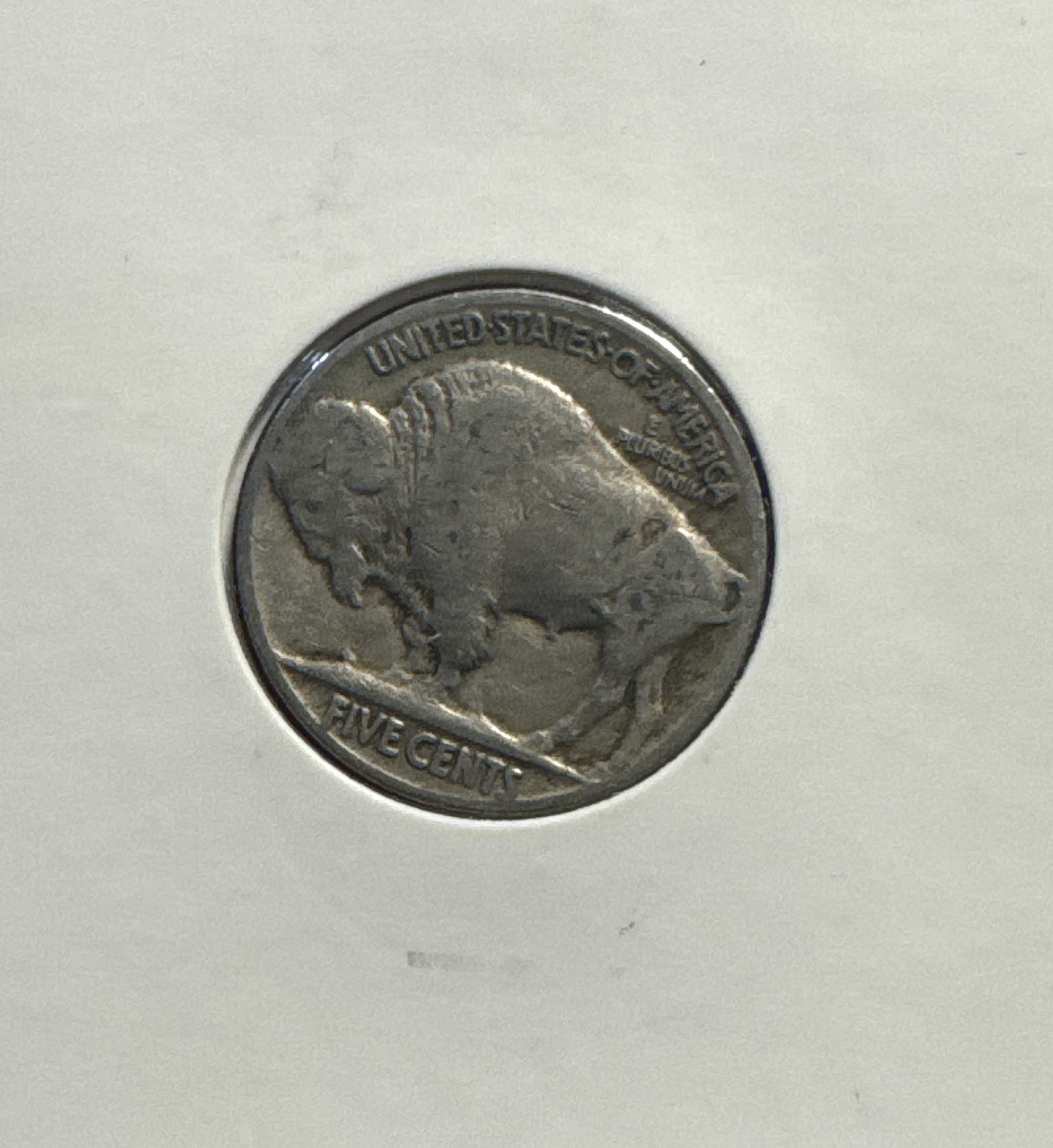 1936 Buffalo Nickel Ungraded — back