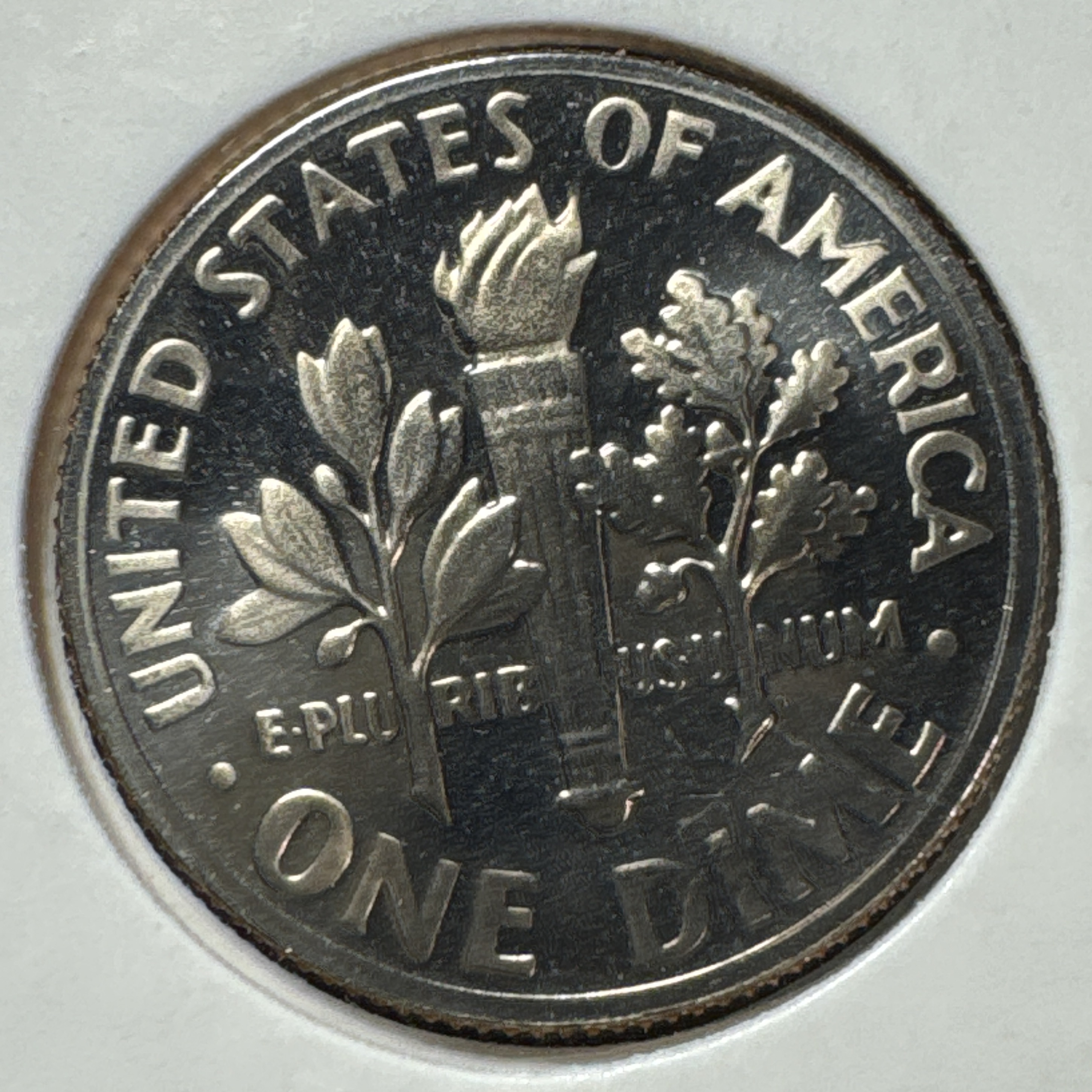 1972-S Roosevelt Dime Ungraded — back