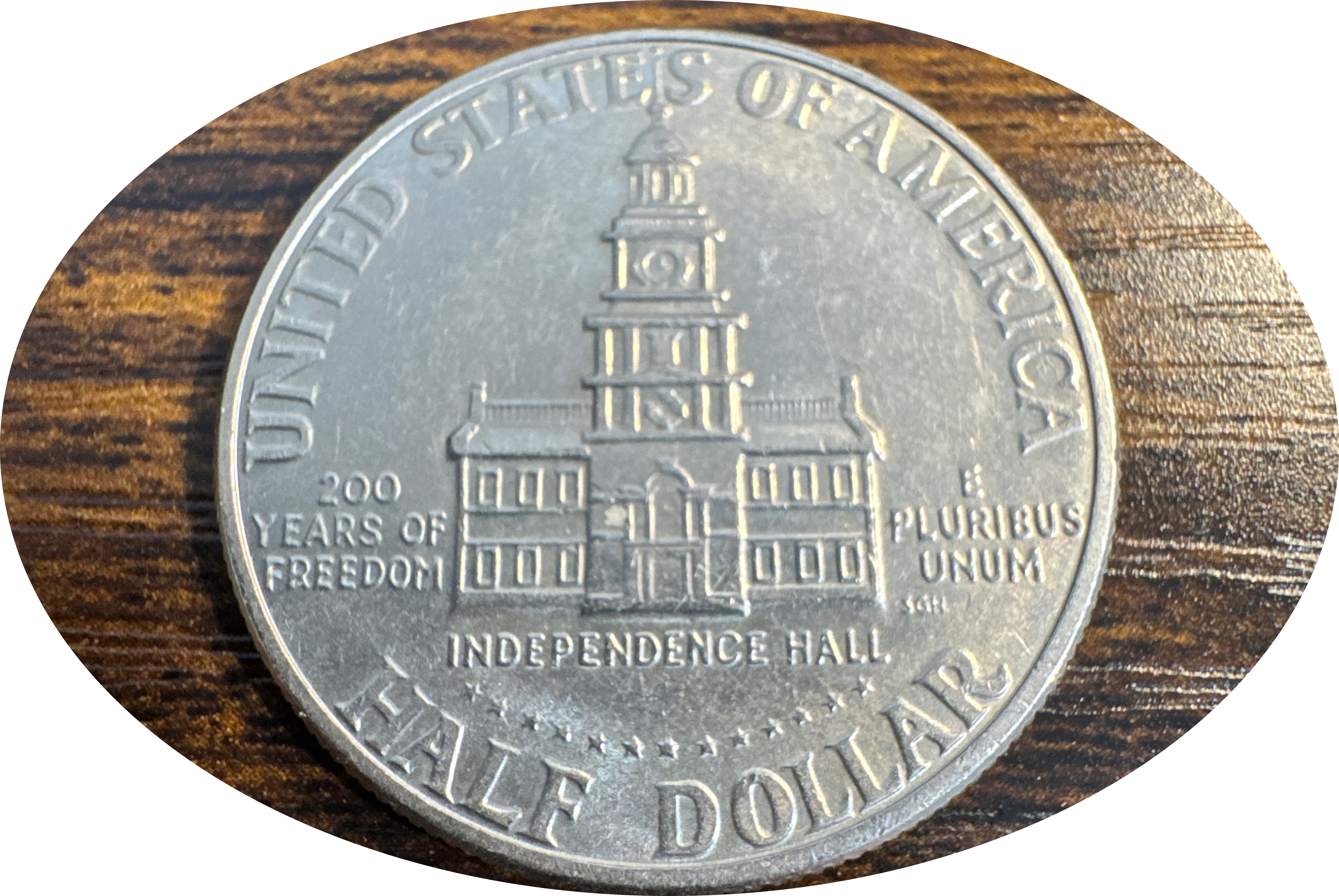 1976-D Kennedy Half Dollar Ungraded — back