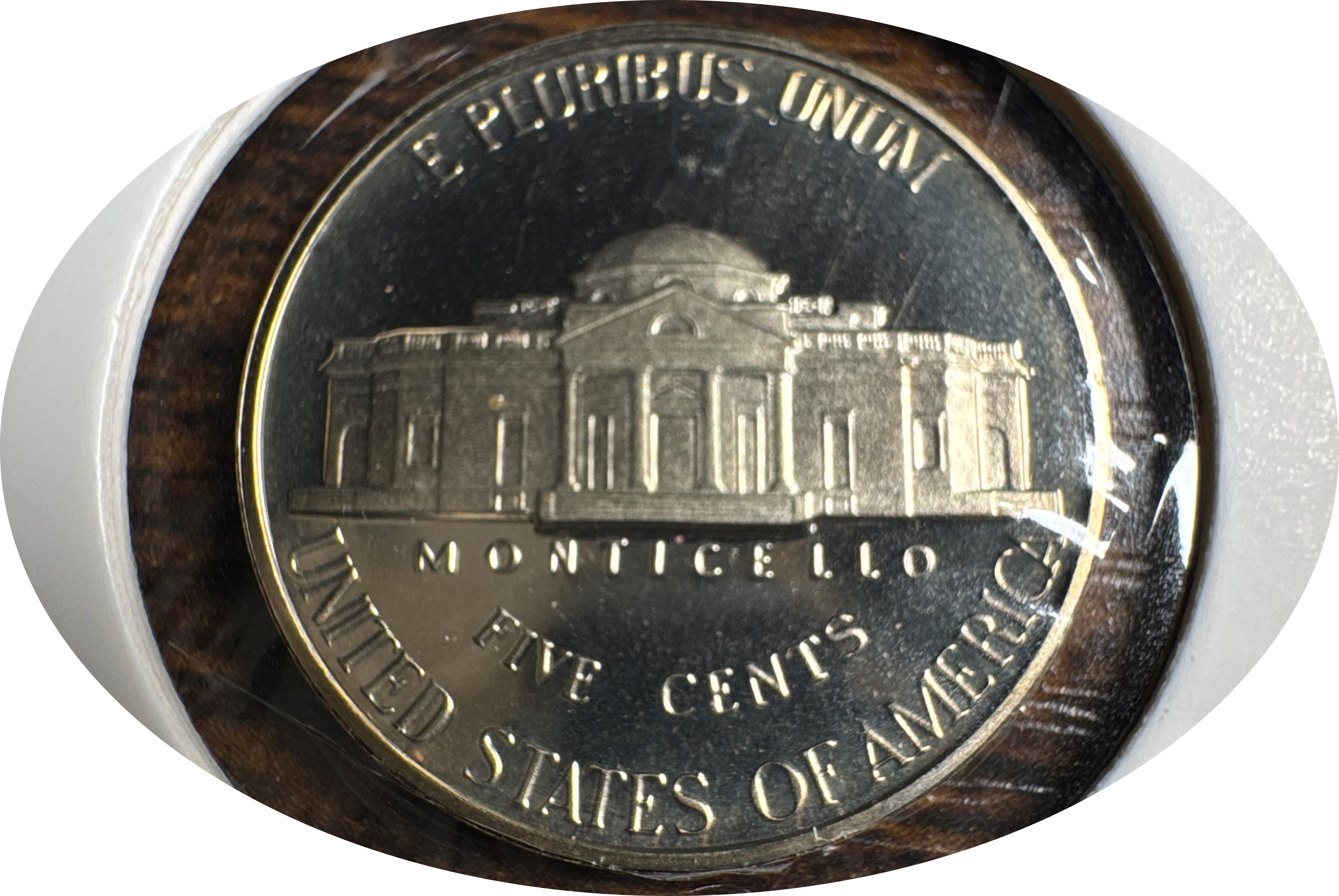 1989-S Jefferson Nickel Ungraded — back