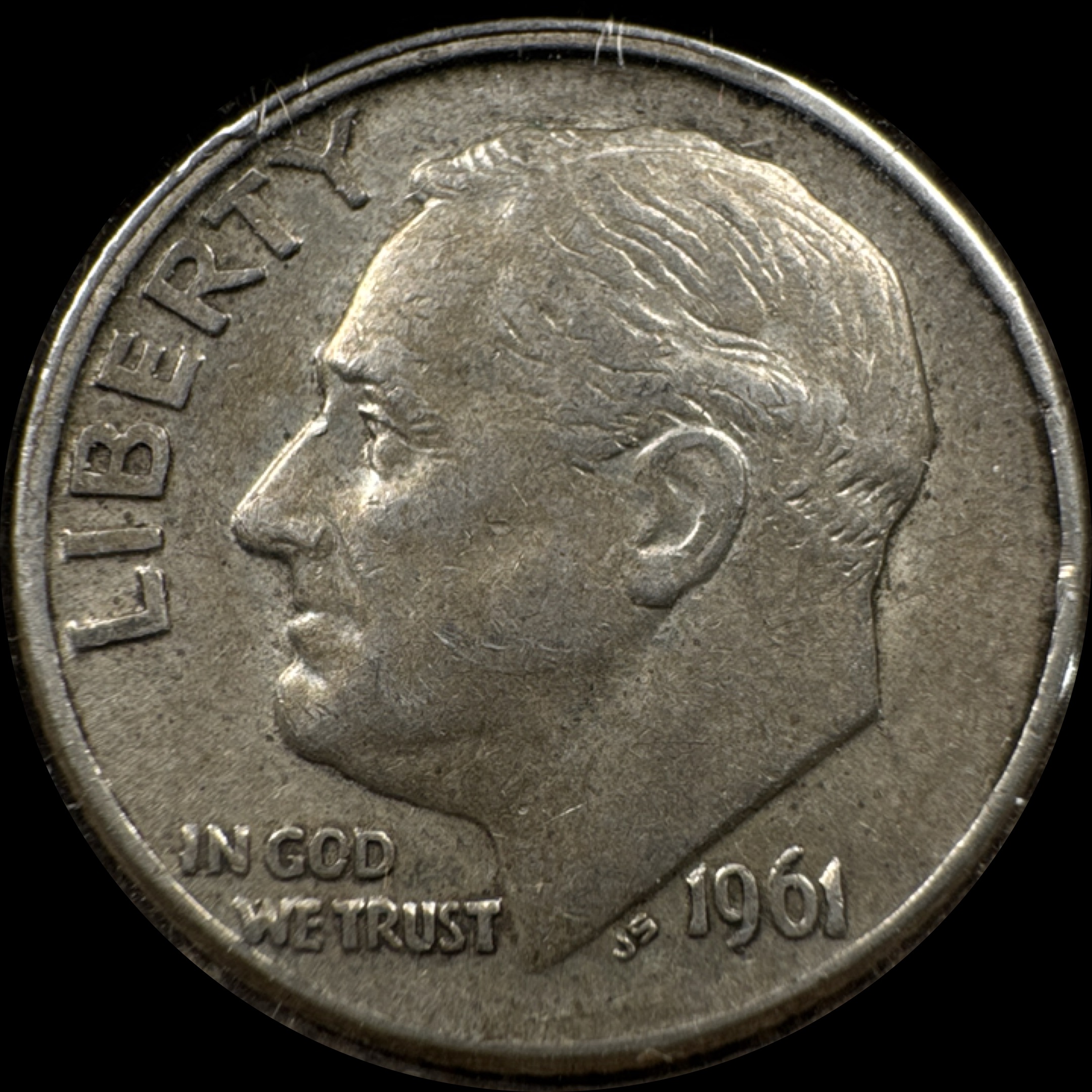 1961-D Roosevelt Dime Ungraded