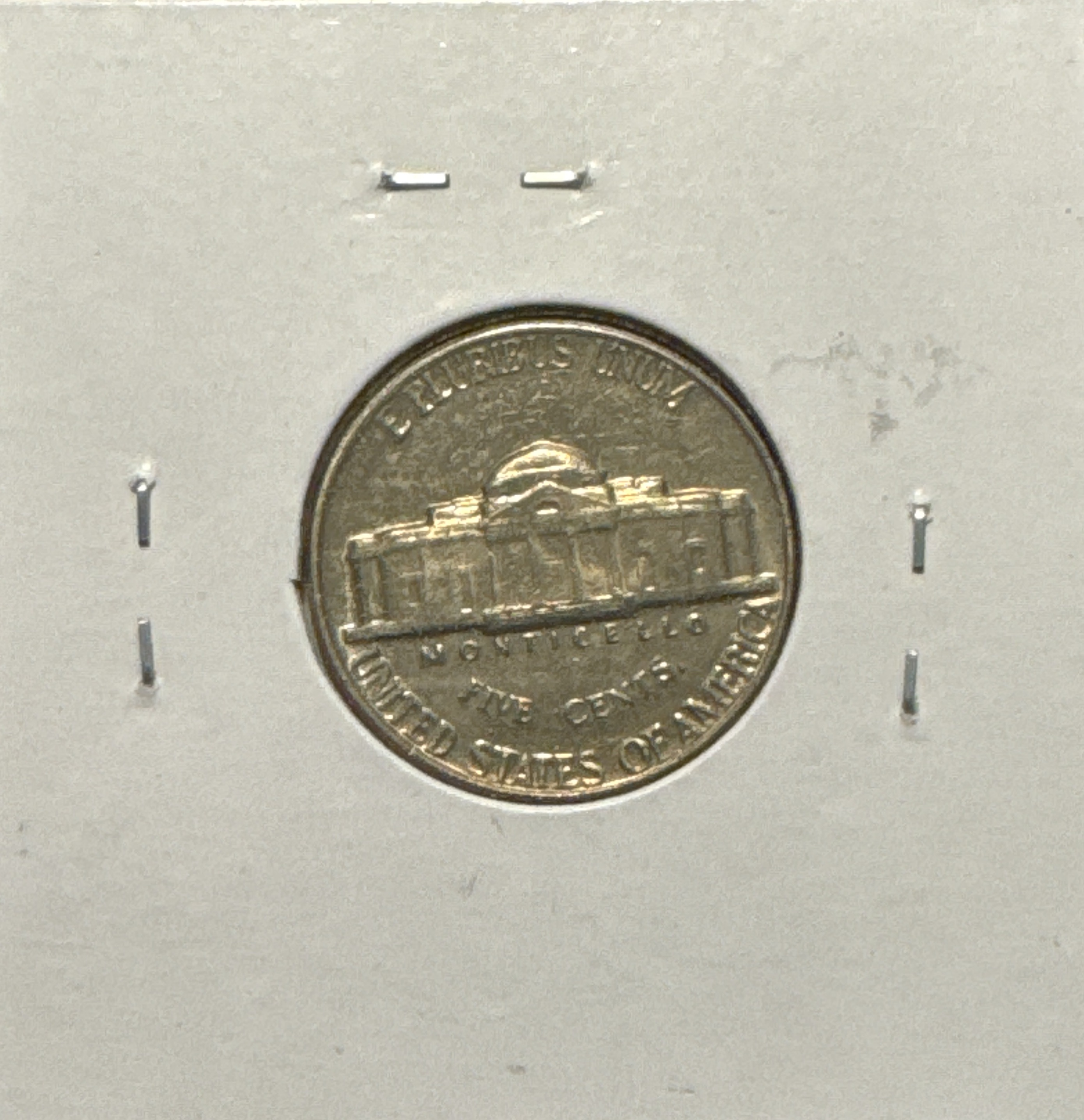 1959-P Jefferson Nickel Ungraded — back