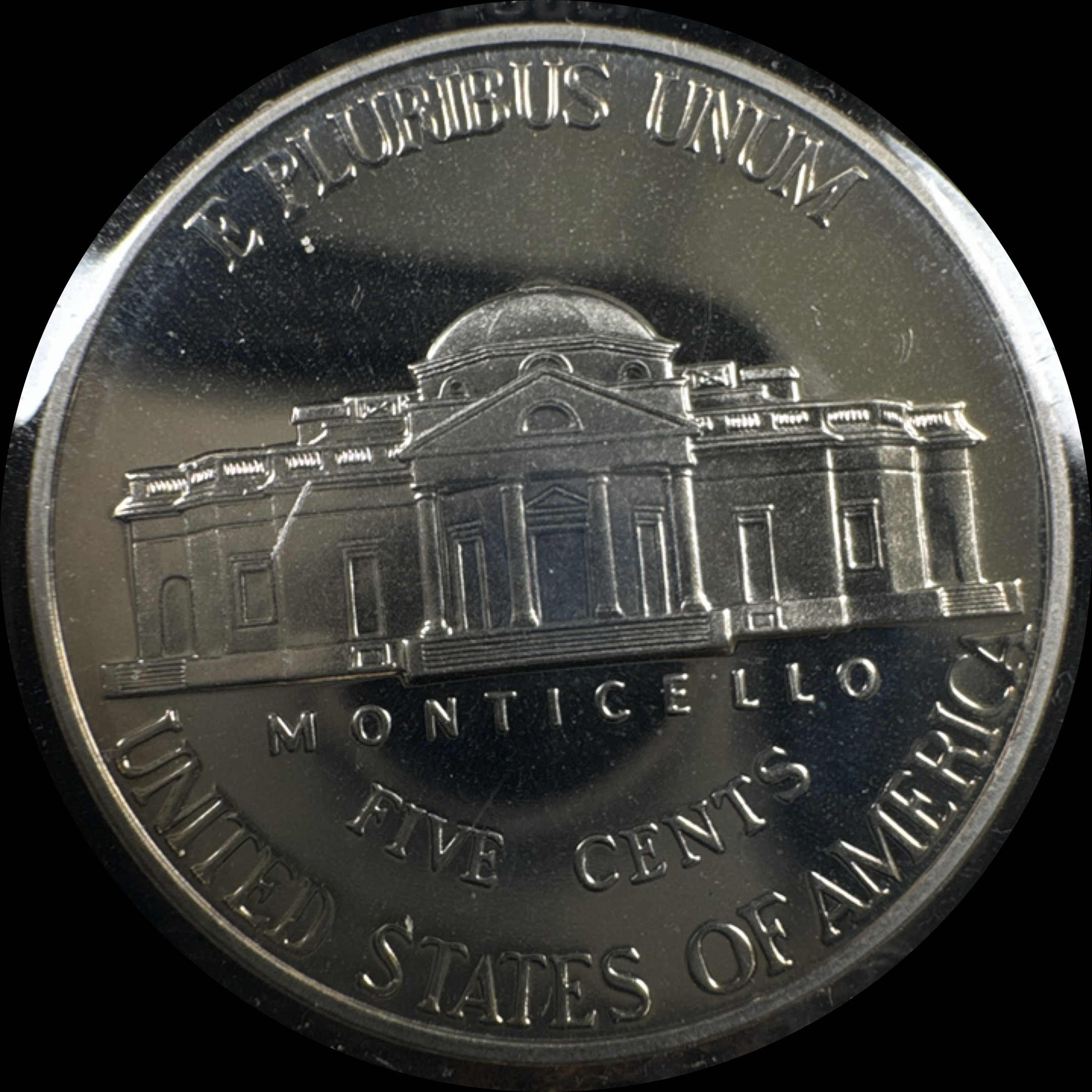 2002-S Jefferson Nickel Ungraded — back