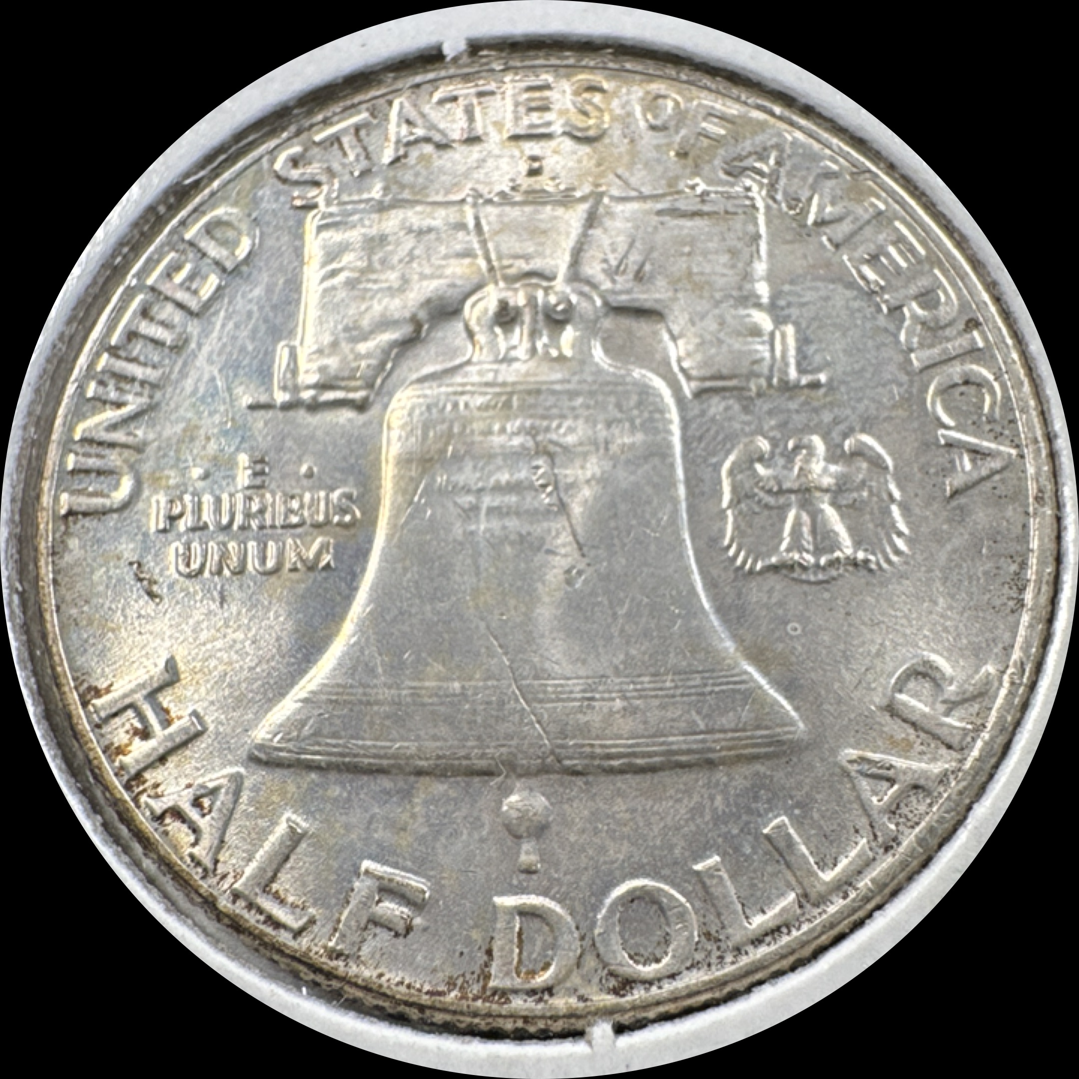 1961-D Franklin Half Dollar Ungraded — back