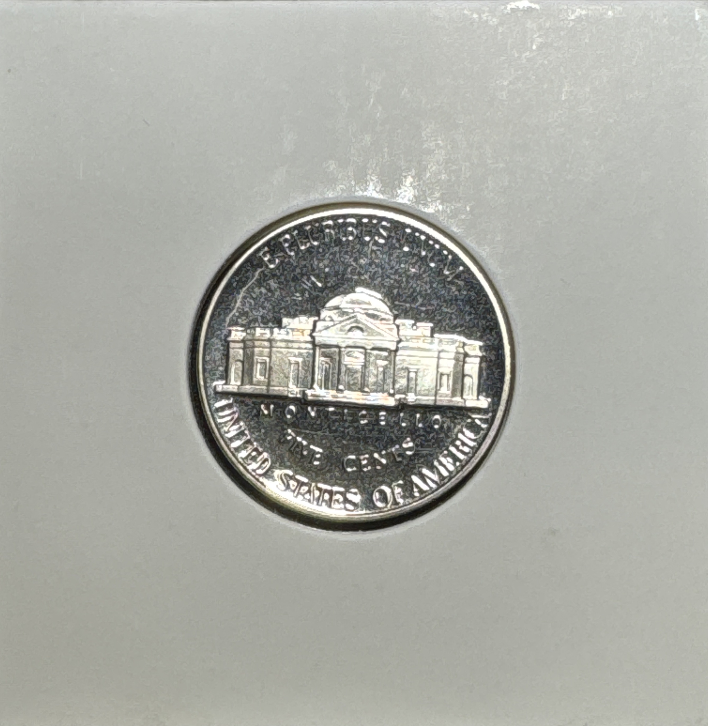 1991-S Jefferson Nickel Ungraded — back