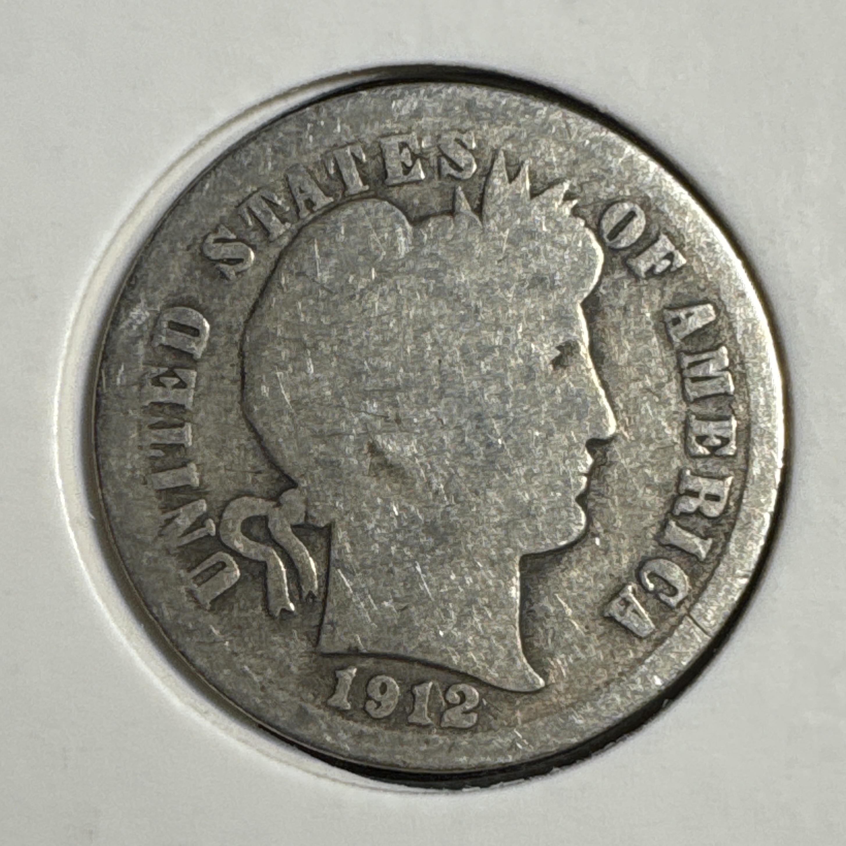 1912 Barber Dime Ungraded