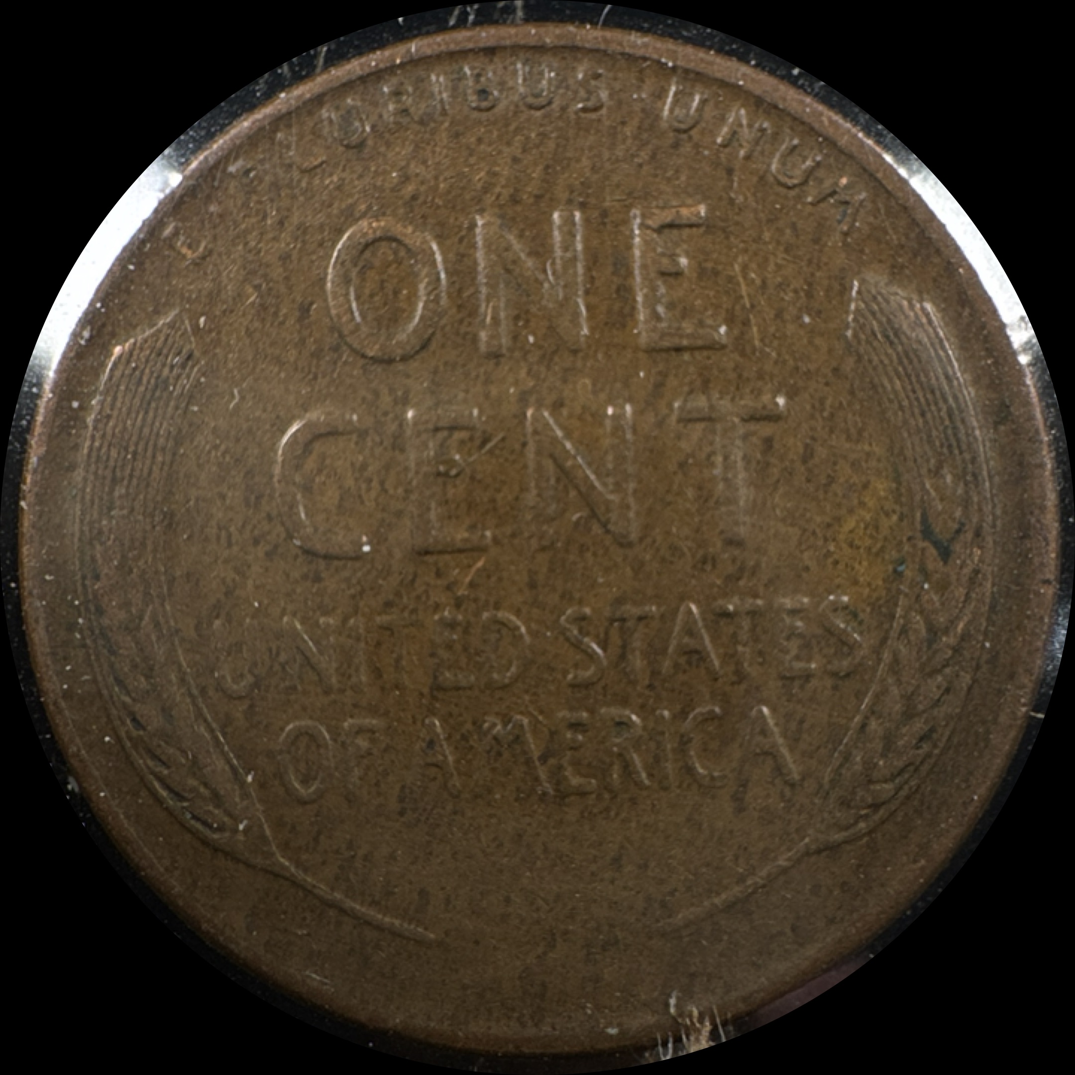 1956-D Lincoln Cent Ungraded — back