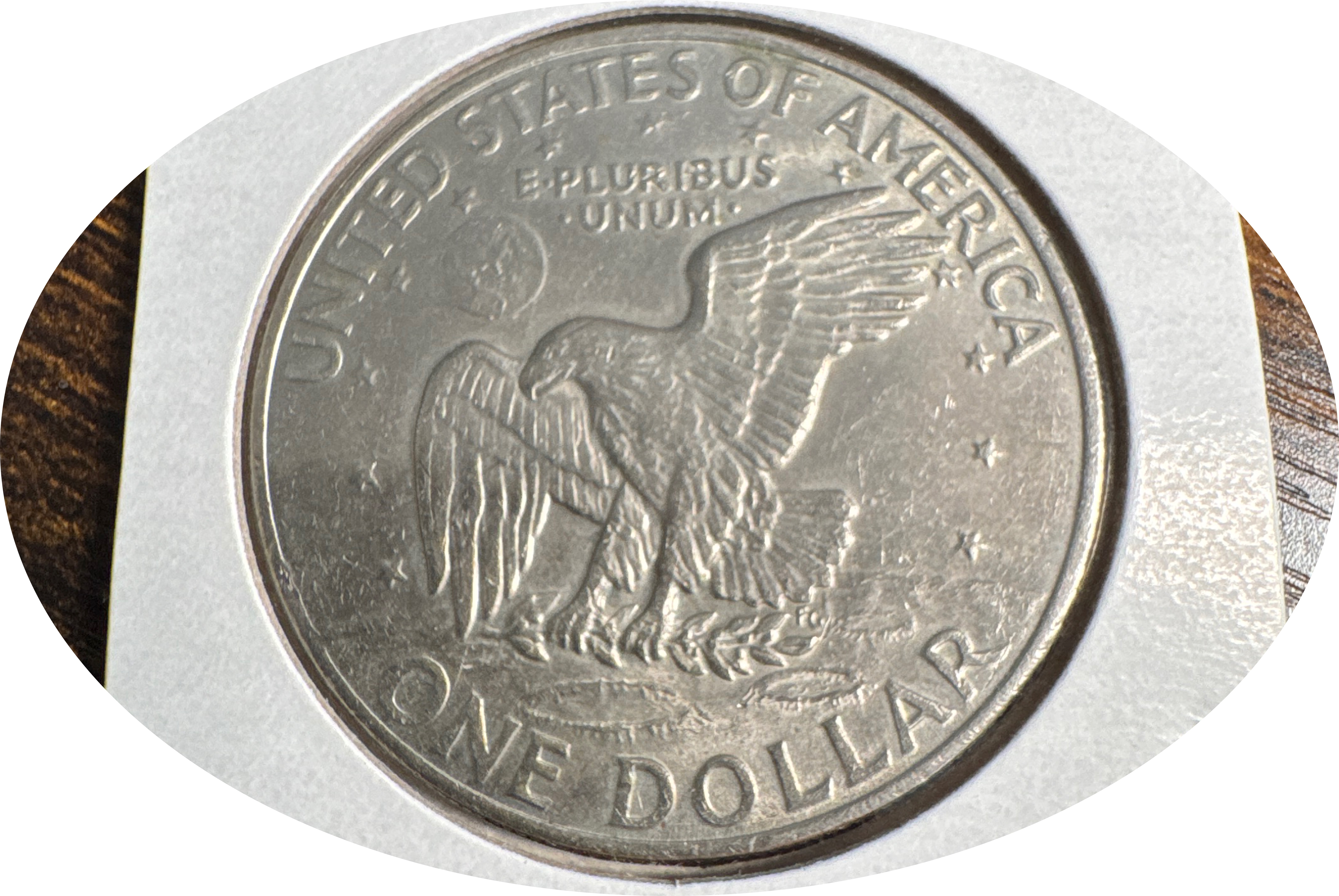 1972-P Eisenhower Dollar Ungraded — back