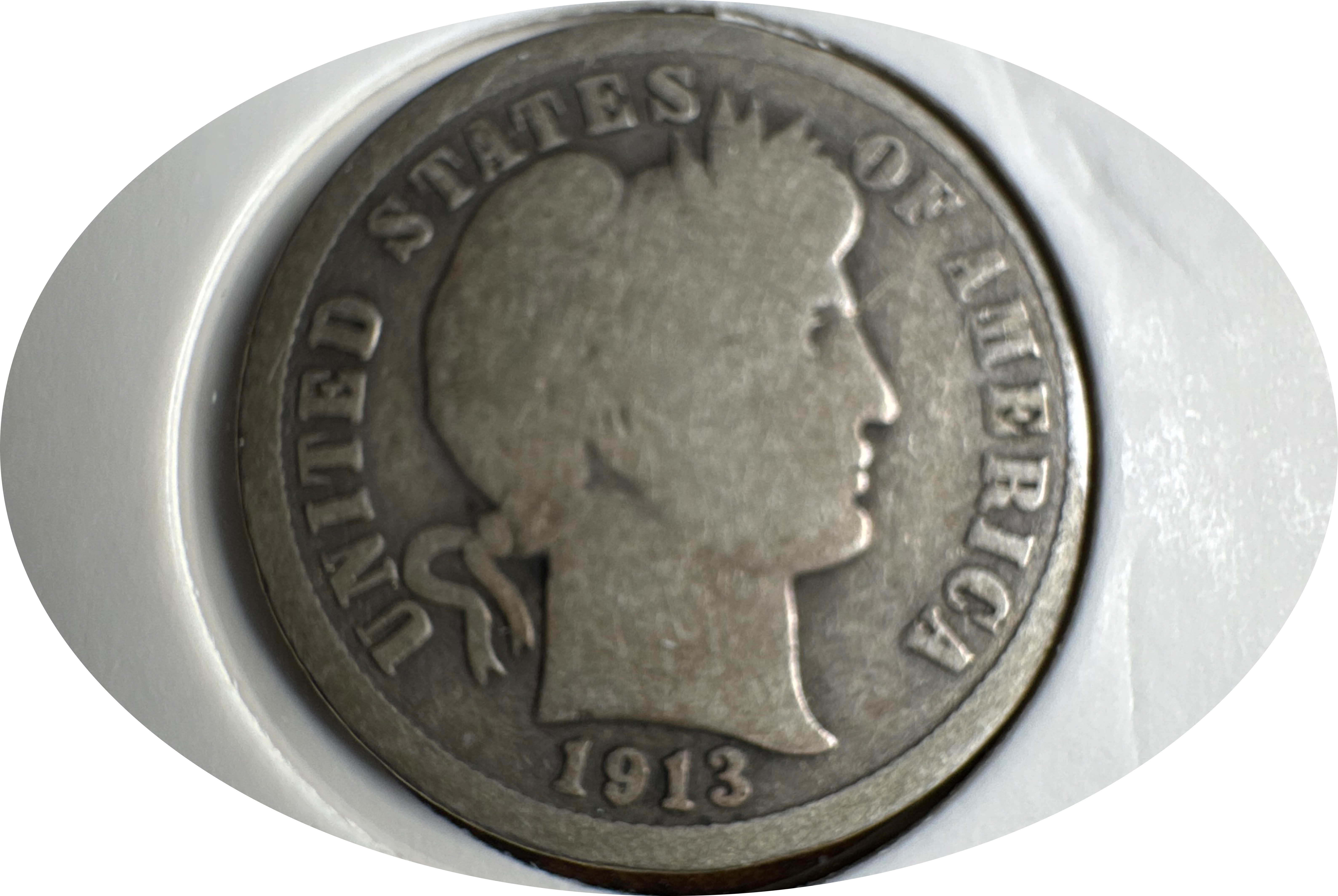 1913-P Barber Dime Ungraded