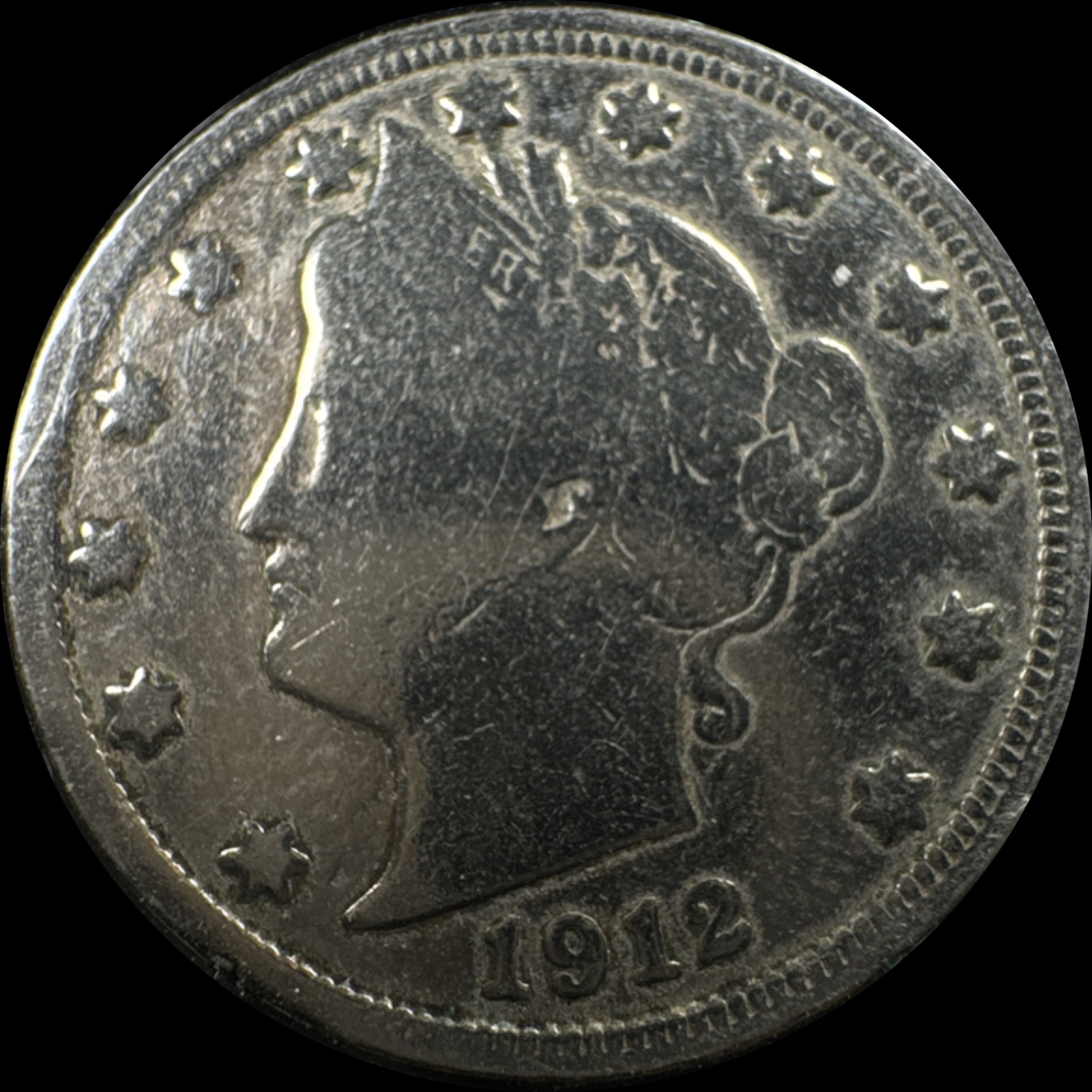 1912-P Liberty V Nickel Ungraded