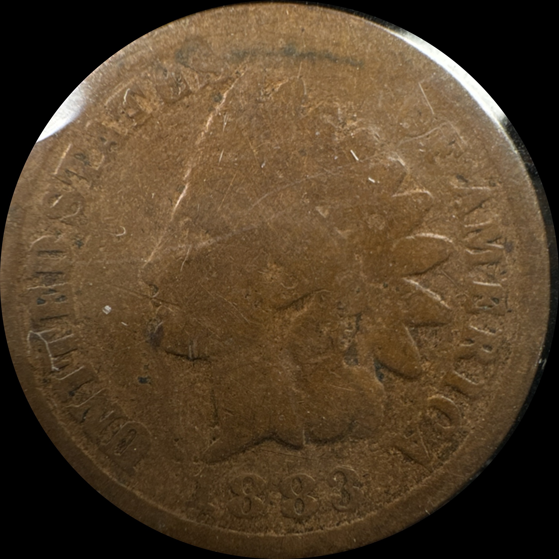 1883-P Indian Head Cent Ungraded
