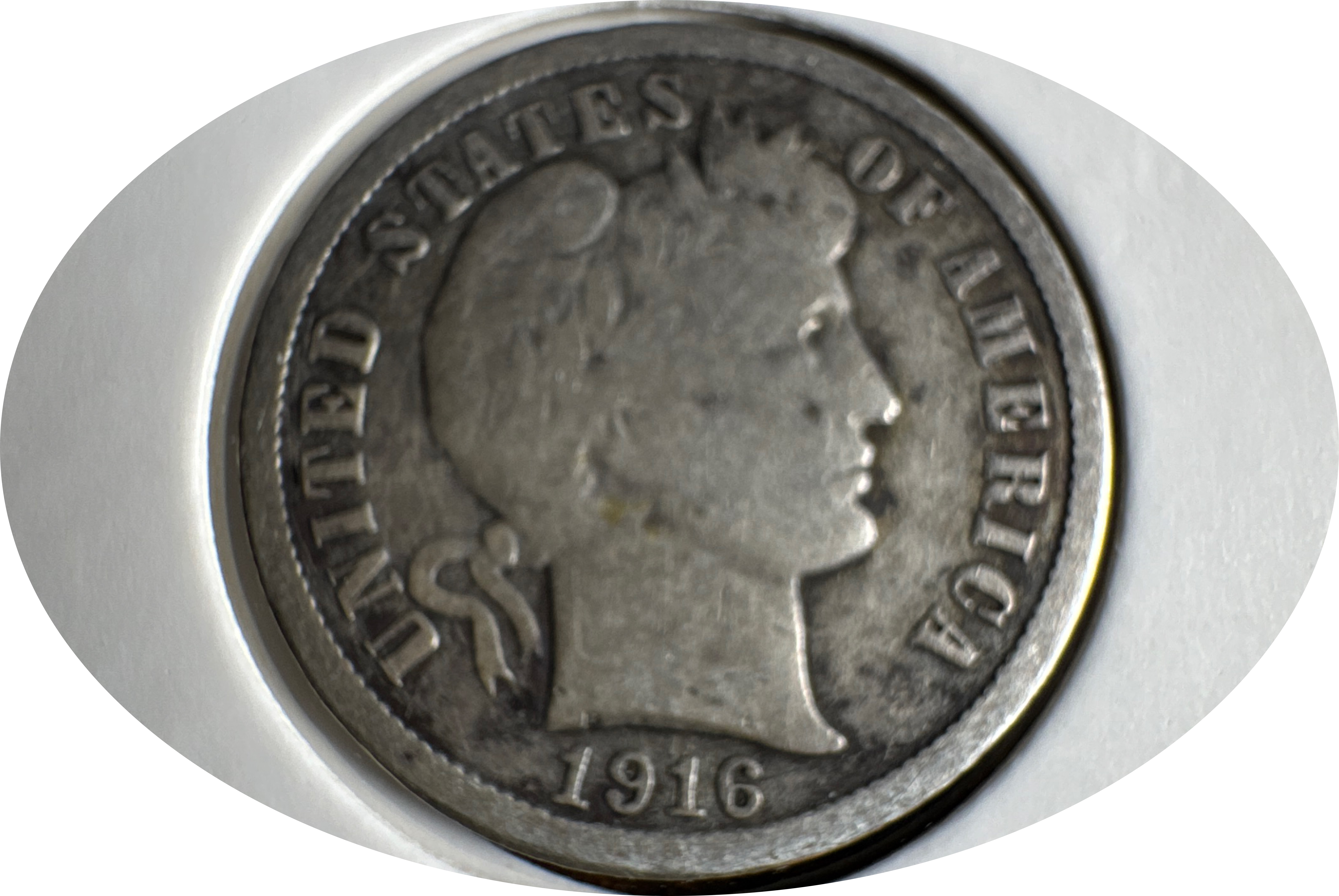 1916-P Barber Dime Ungraded