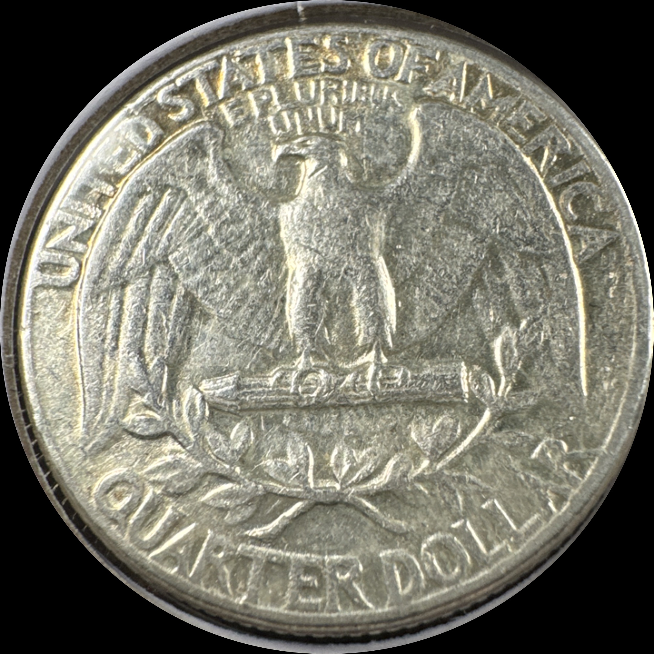 1962-P Washington Quarter Ungraded — back