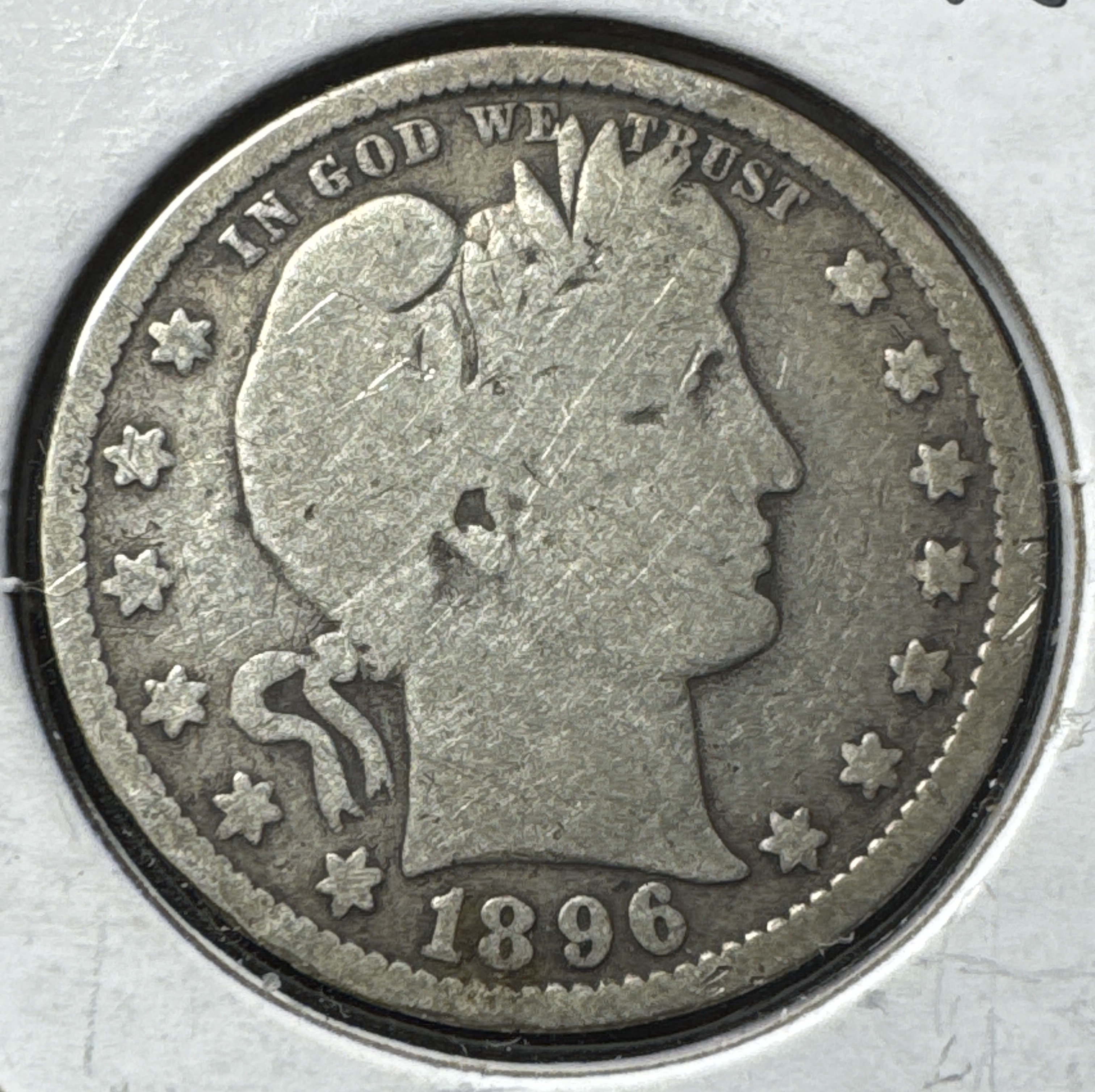 1896-P Barber Quarter Ungraded