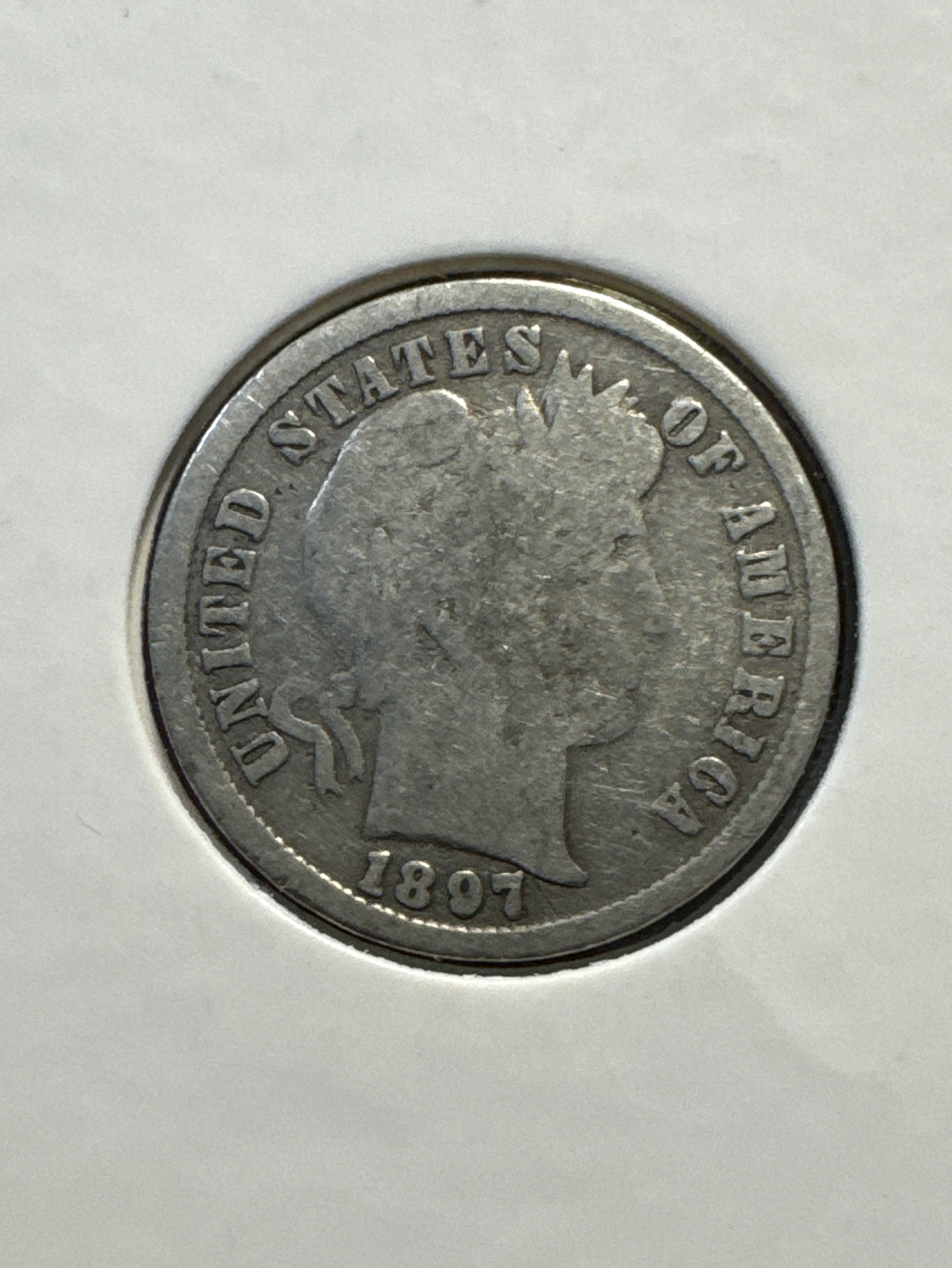 1897 Barber Dime Ungraded