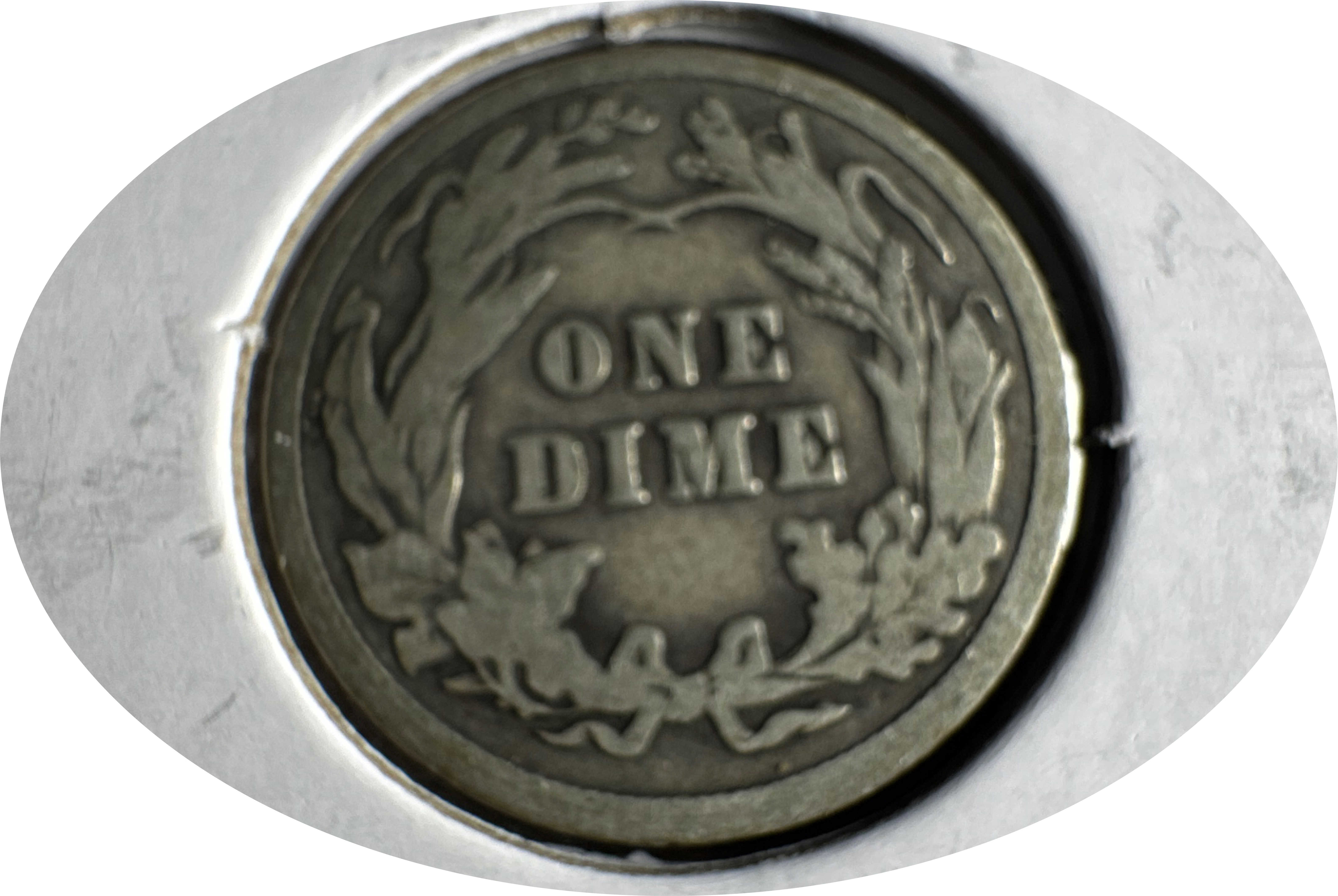 1914-P Barber Dime Ungraded — back