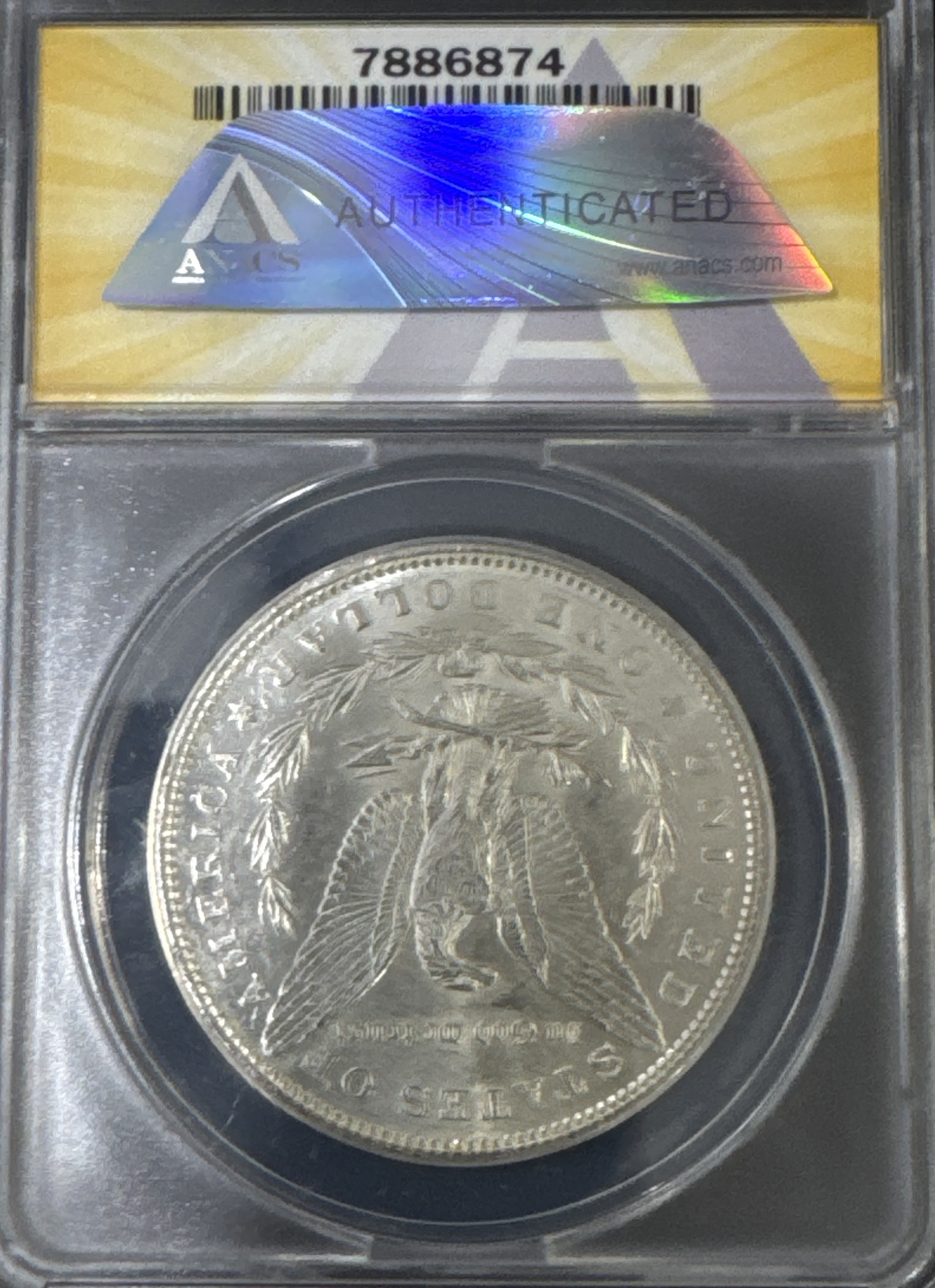 1898-P Morgan Dollar AU58 — back