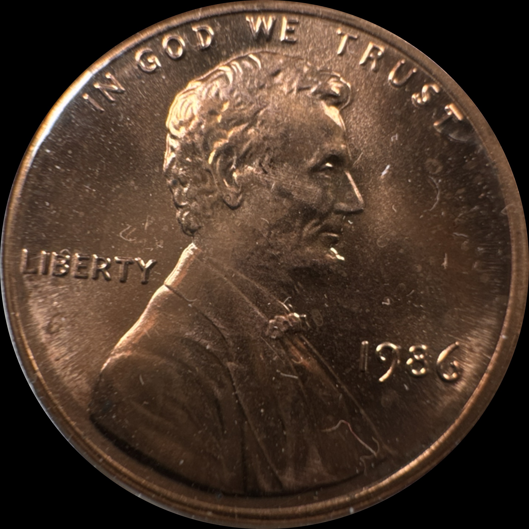1986-P Lincoln Cent Ungraded