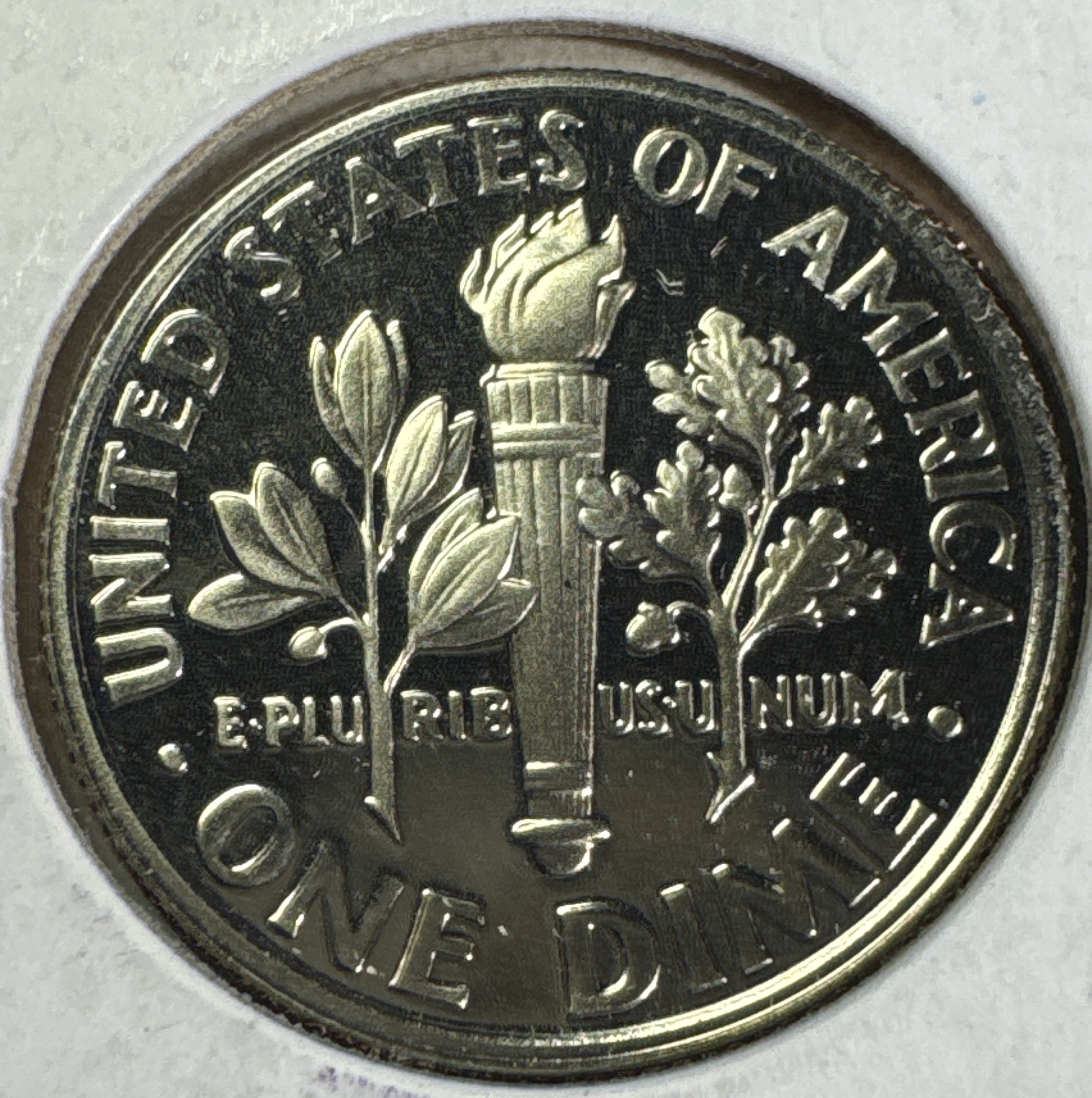 1999-S Roosevelt Dime Ungraded — back