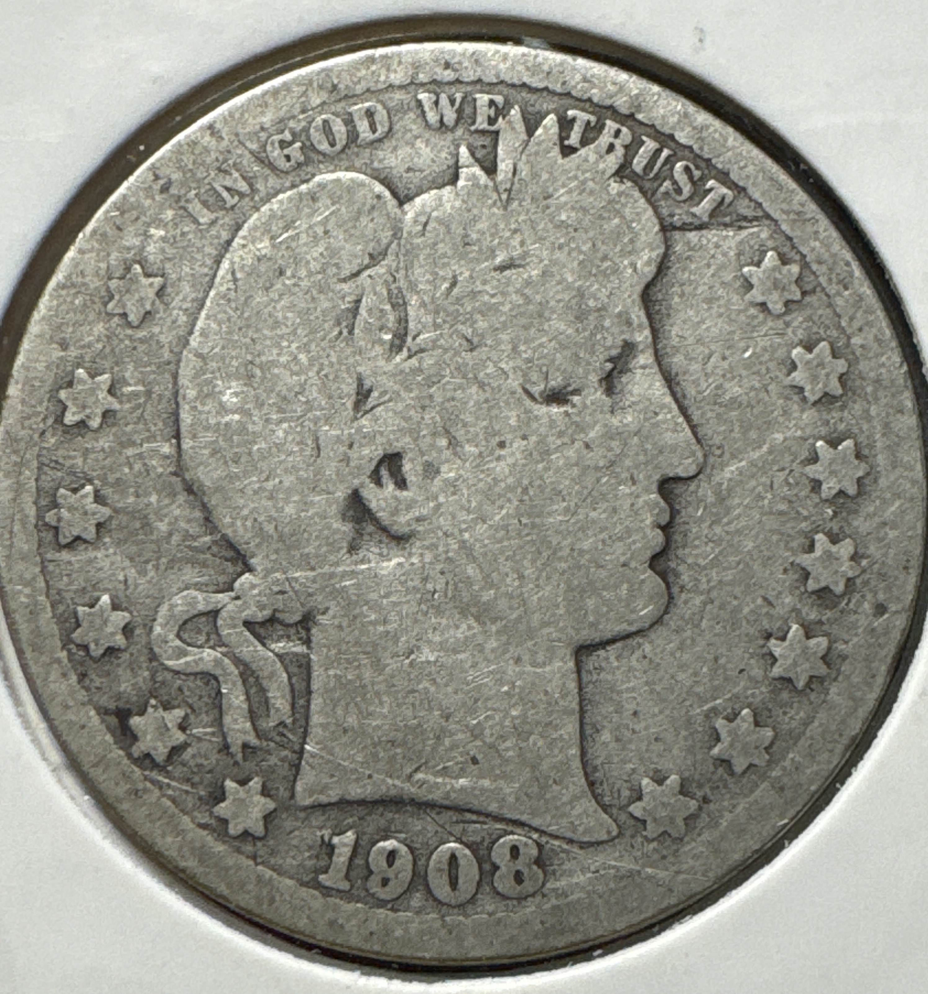 1908-O Barber Quarter Ungraded