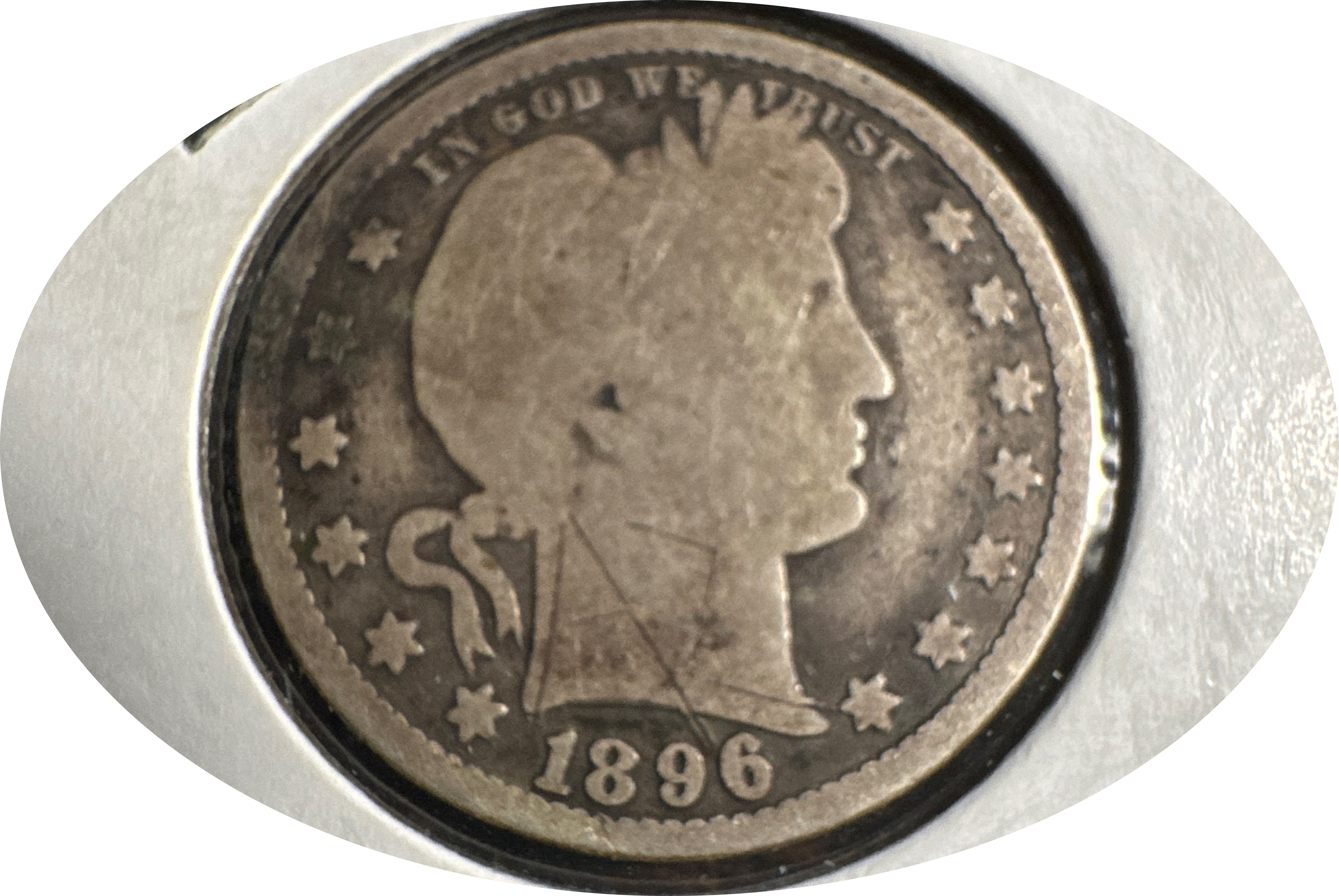 1896-P Barber Quarter Ungraded