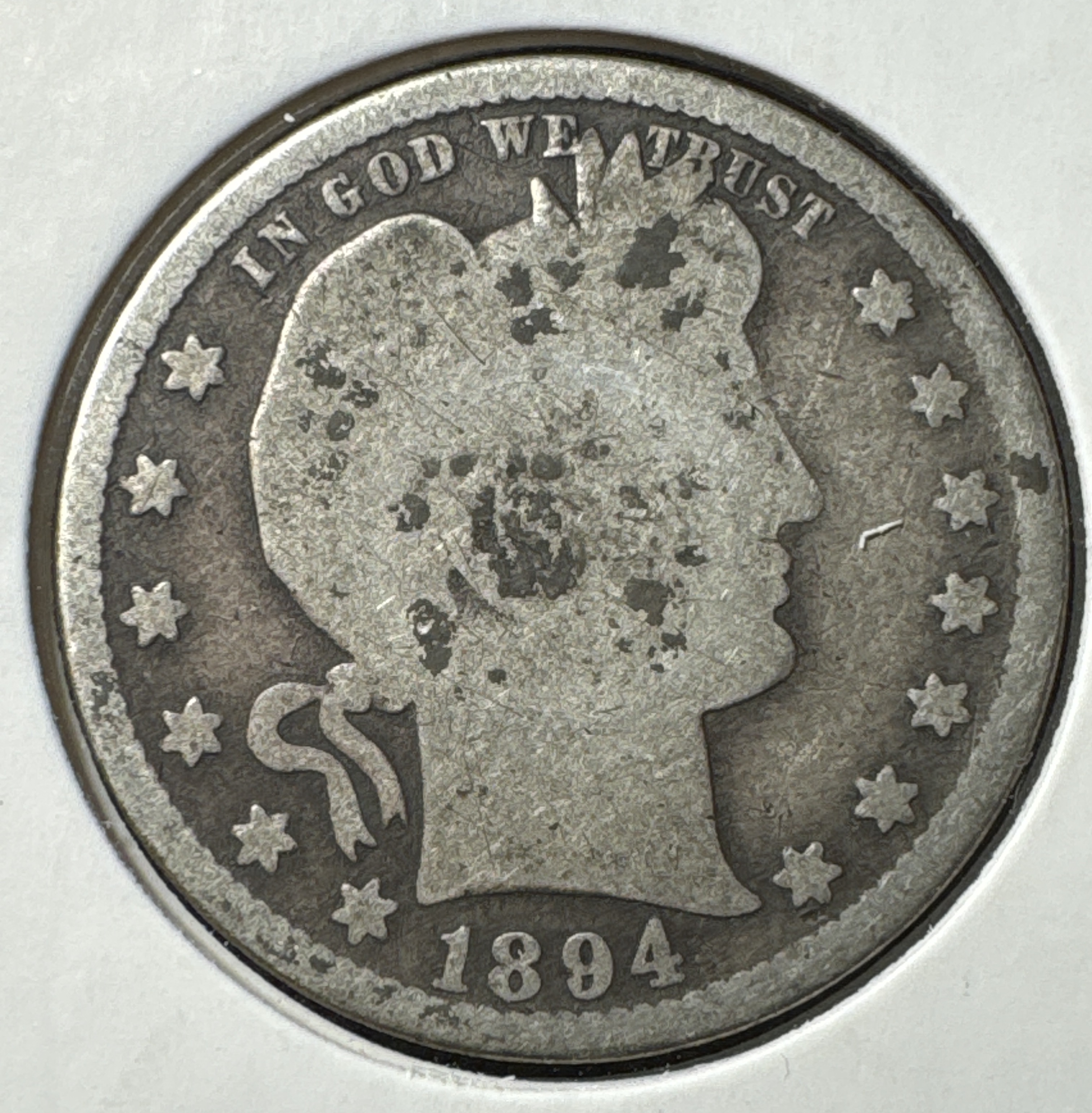 1894-S Barber Quarter Ungraded
