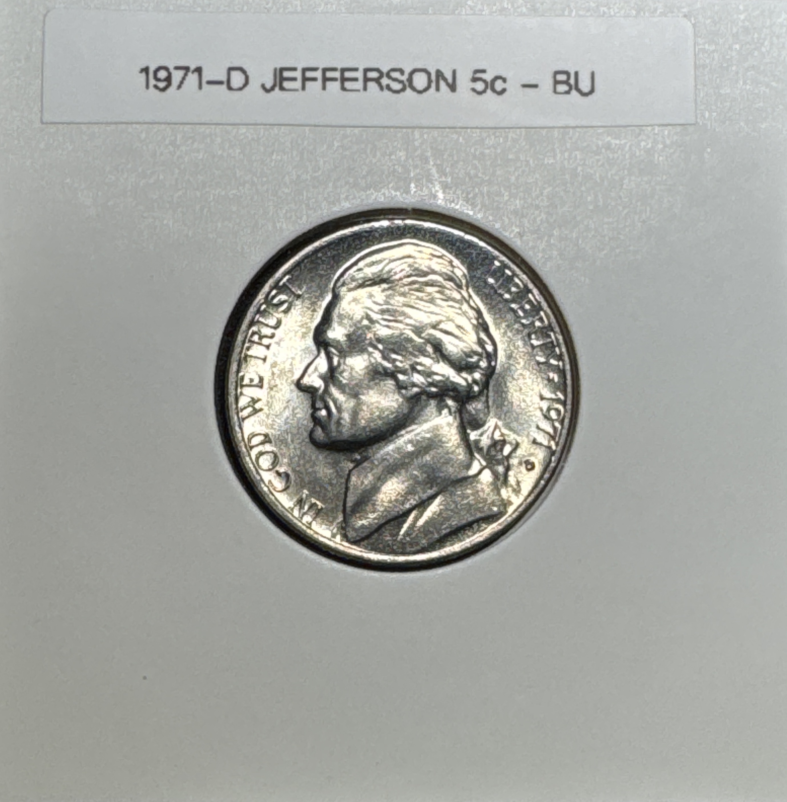 1971-D Jefferson Nickel Ungraded