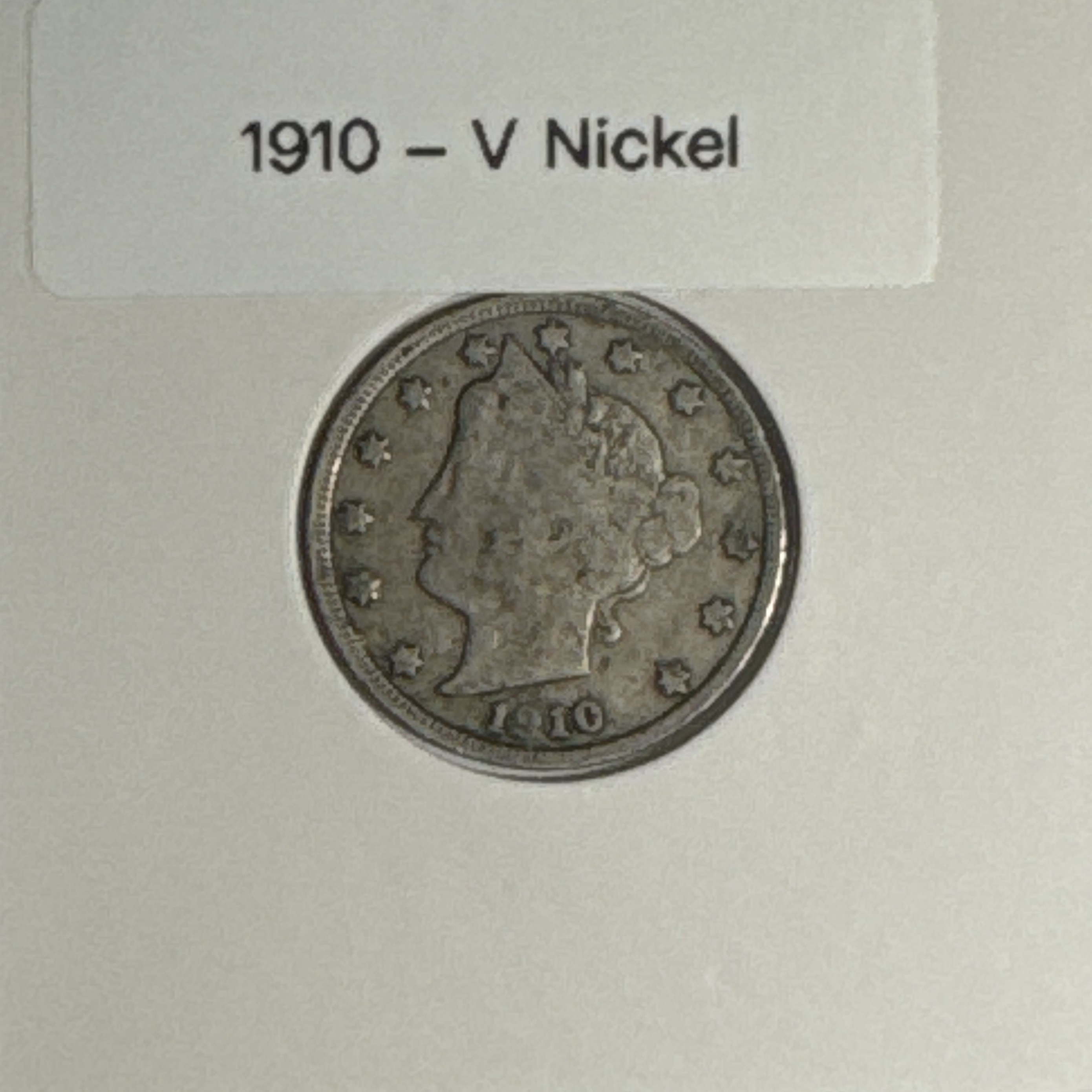 1910-P Liberty V Nickel Ungraded