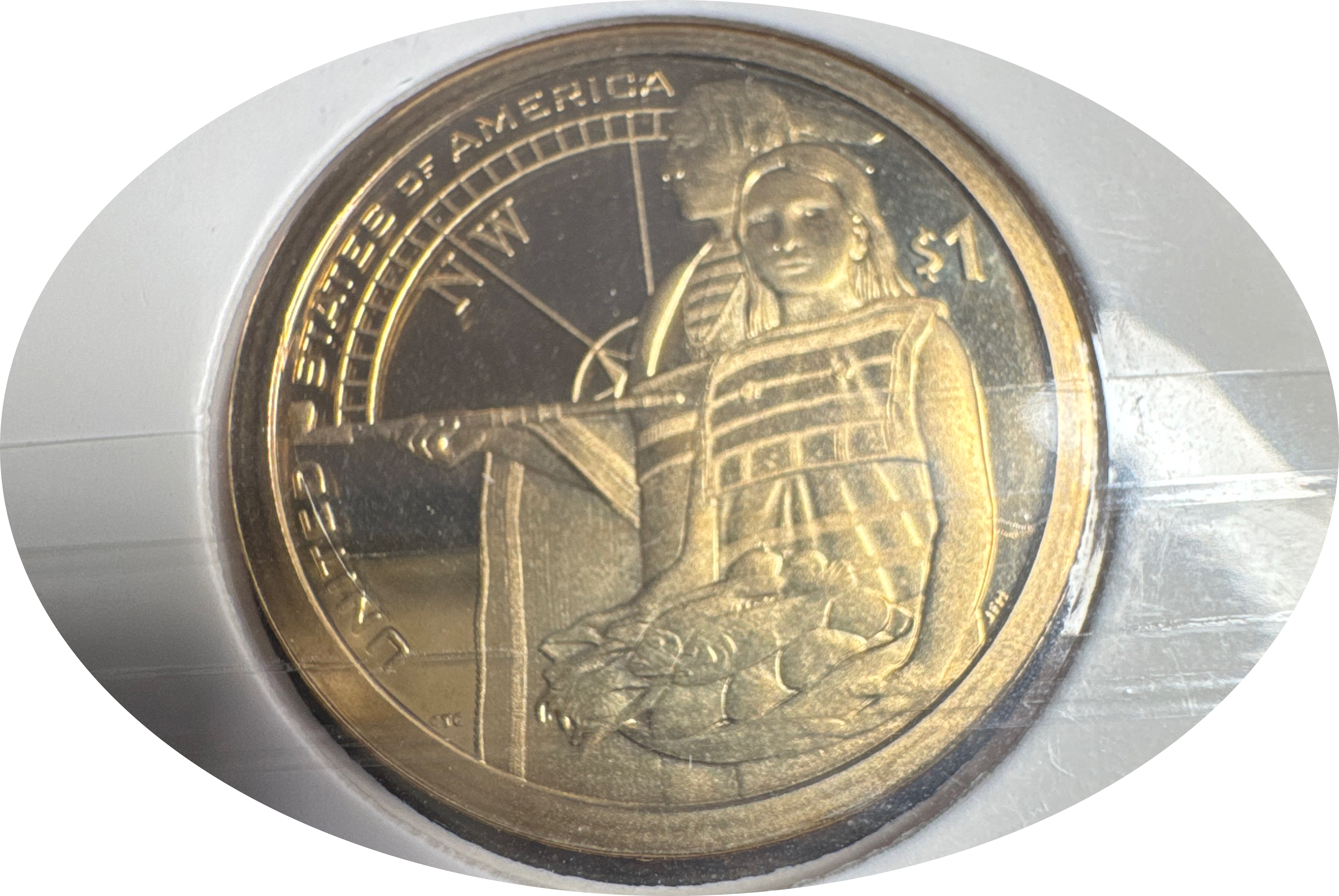 2014-S Sacagawea Dollar Ungraded — back
