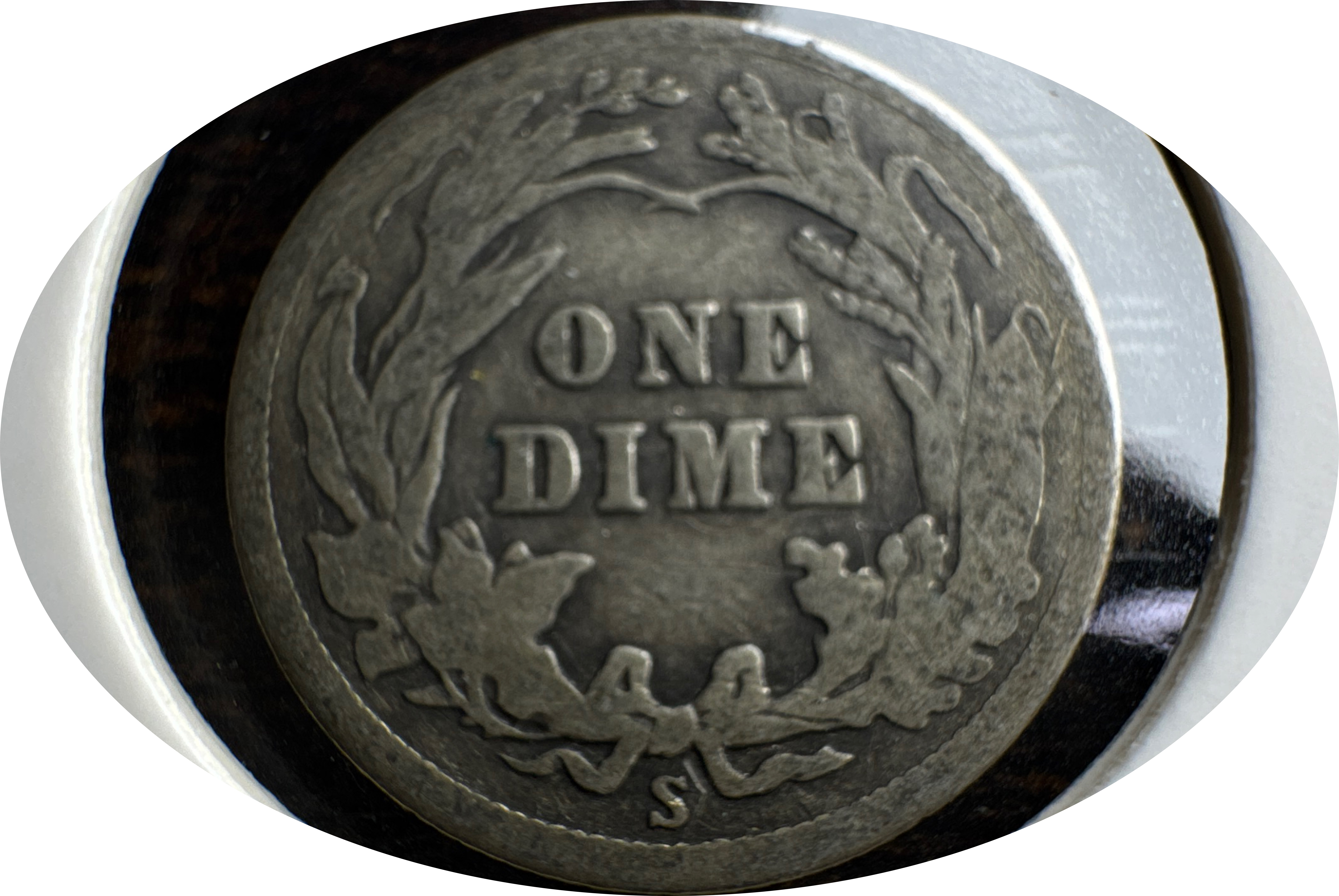 1916-S Barber Dime Ungraded — back
