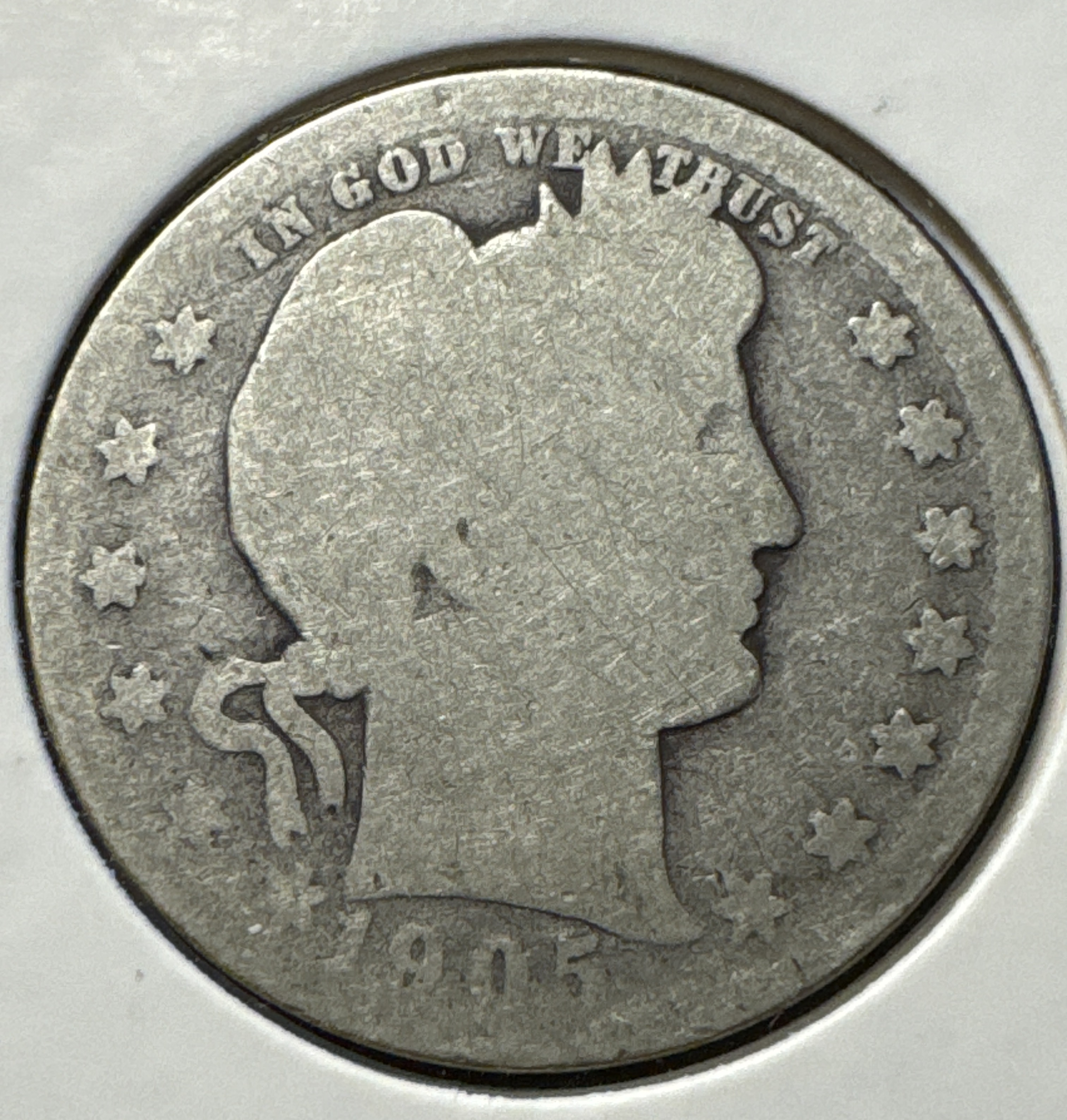 1905-O Barber Quarter Ungraded