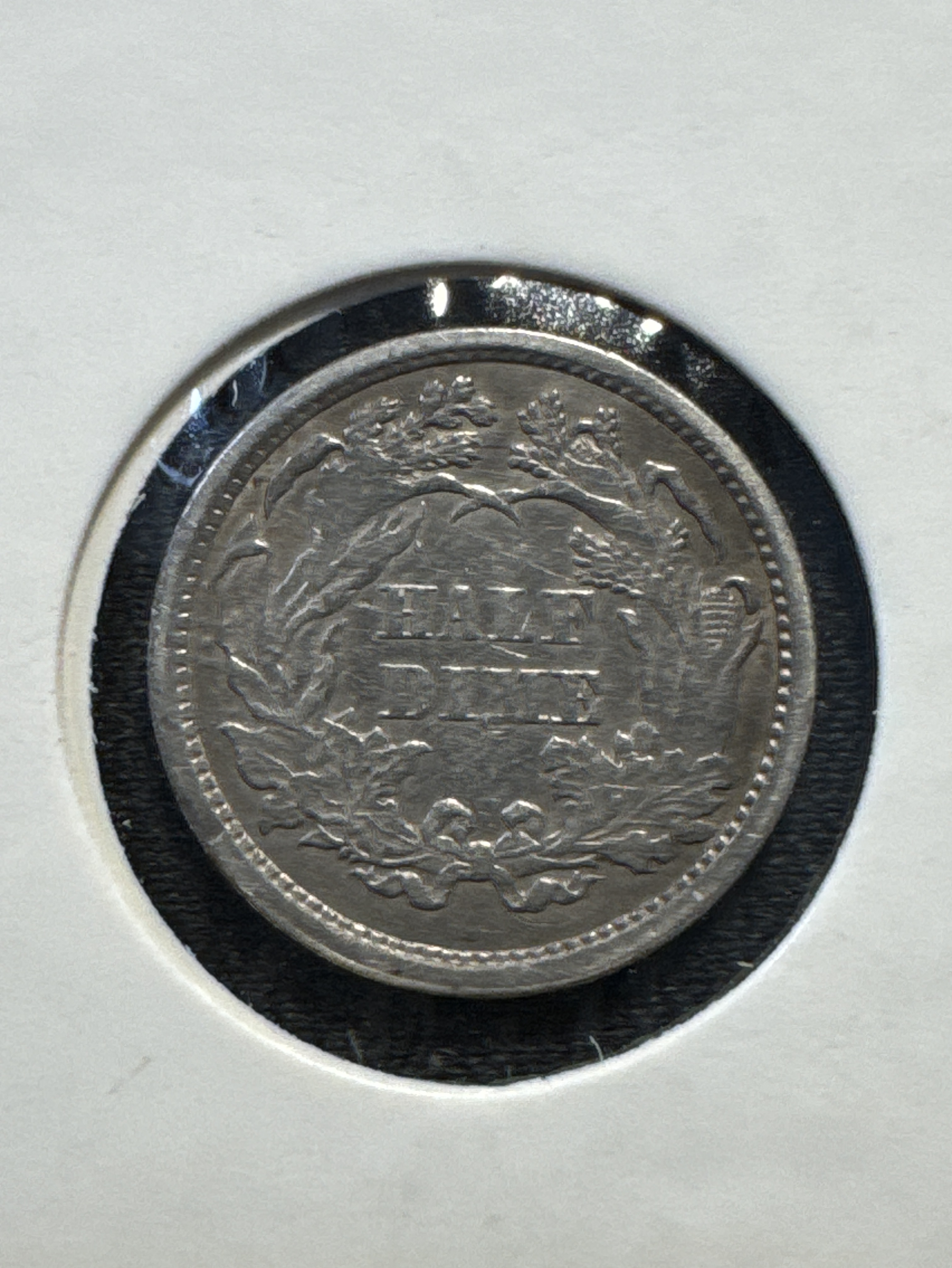 1873-P Liberty Seated Dime Ungraded — back