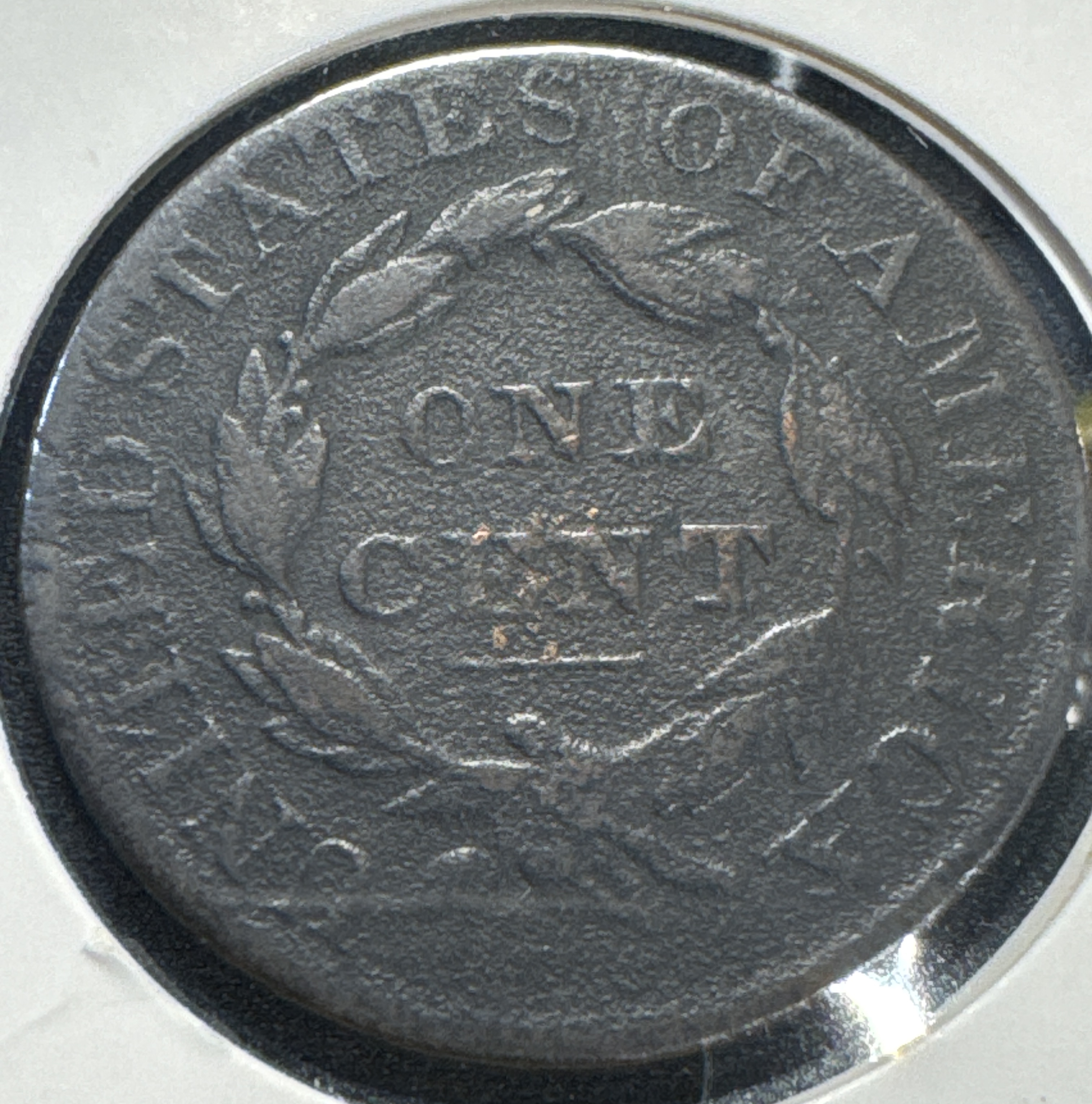 1831-P Coronet Head Large Cent Ungraded — back