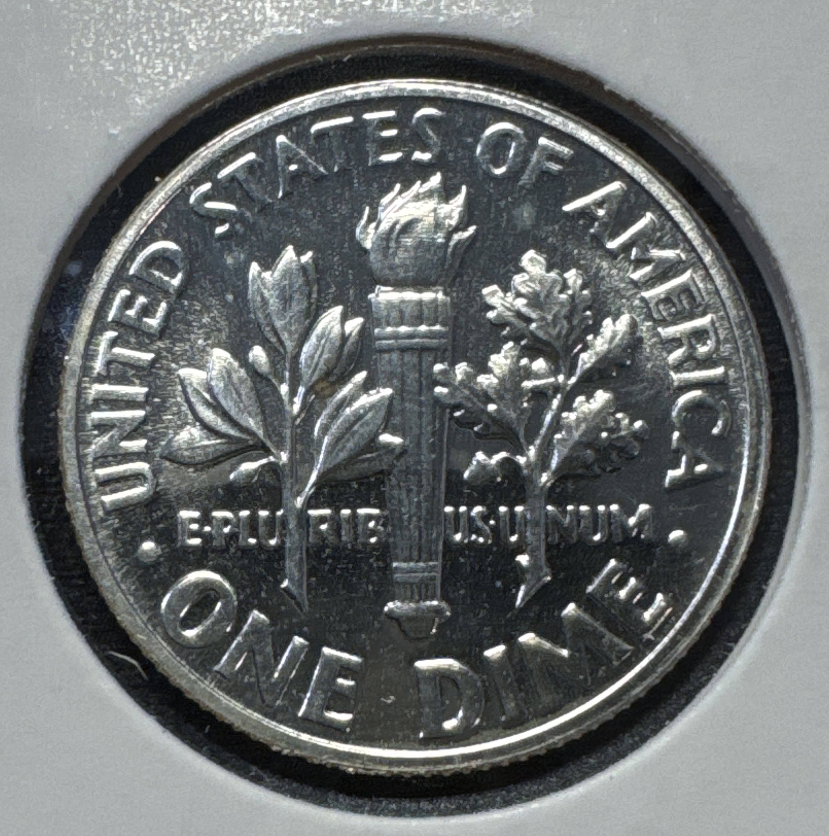 1963-P Roosevelt Dime Ungraded — back
