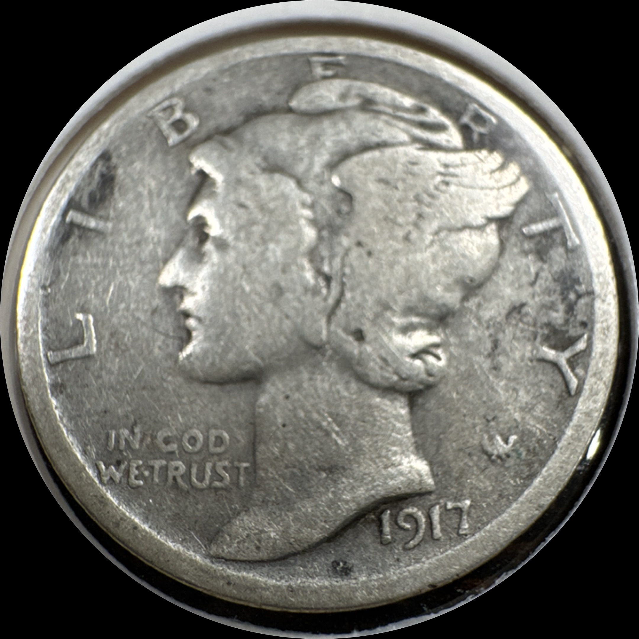 1917-S Mercury Dime Ungraded