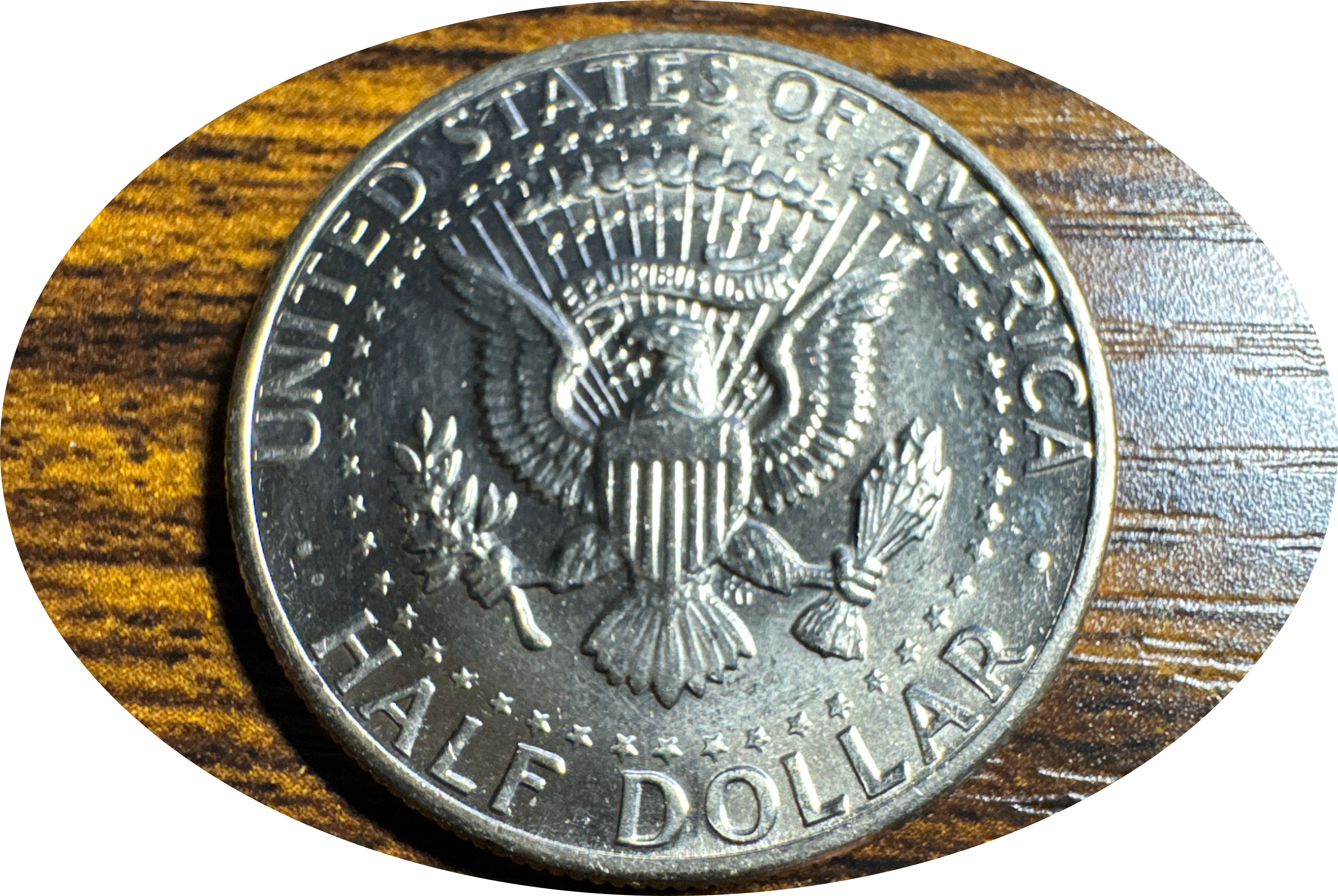1973-P Kennedy Half Dollar Ungraded — back