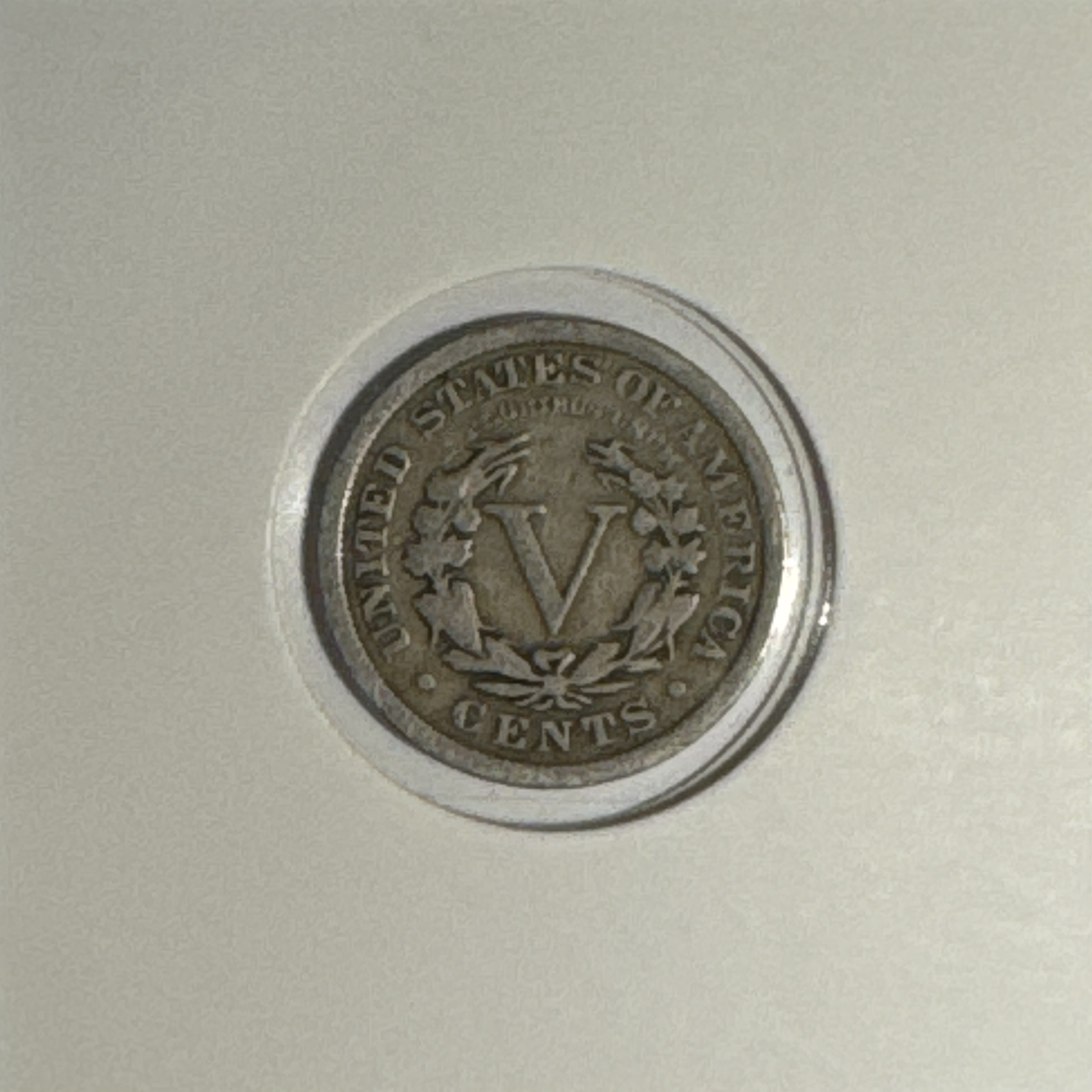 1910-P Liberty V Nickel Ungraded — back