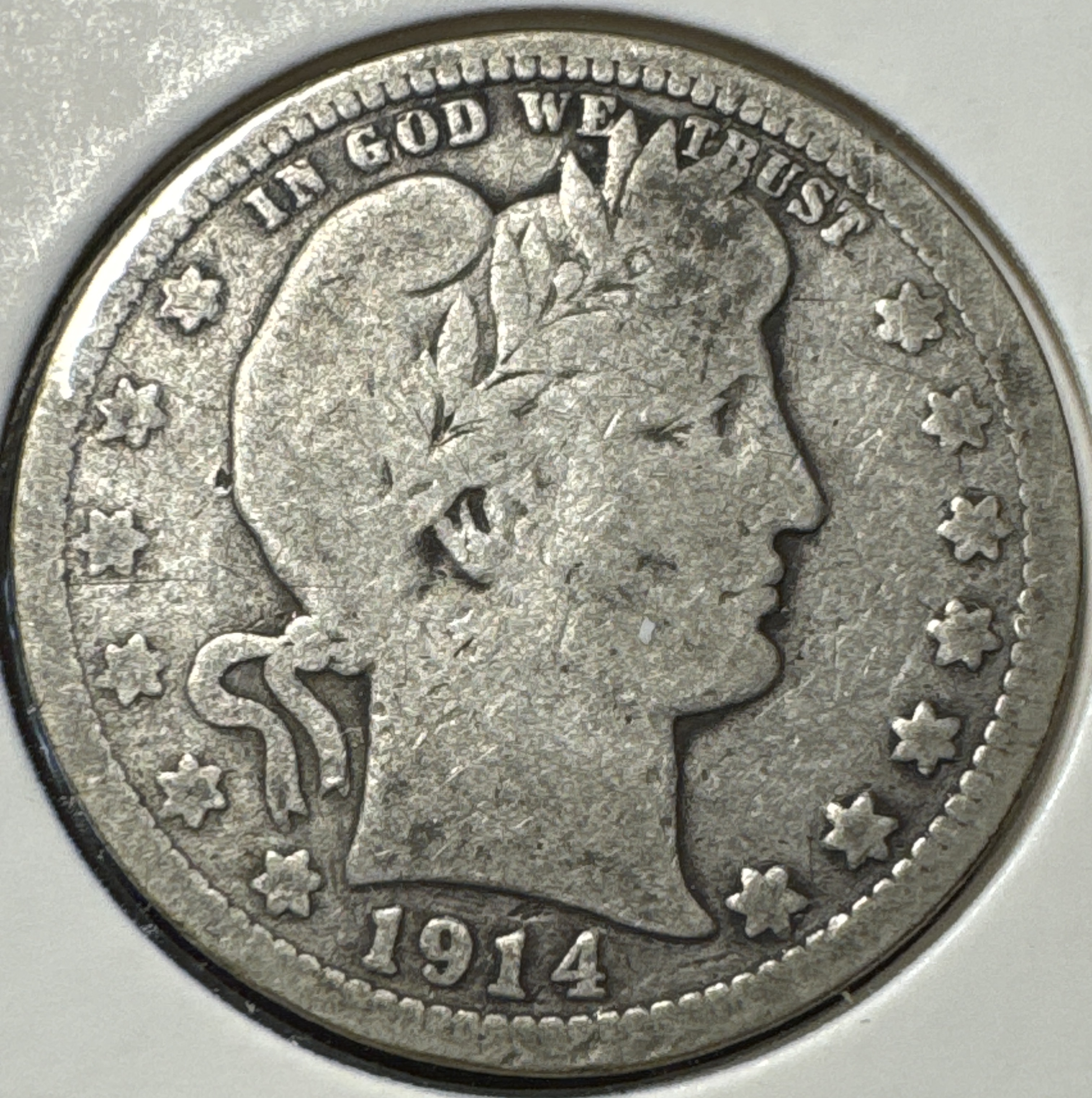 1914-D Barber Quarter Ungraded