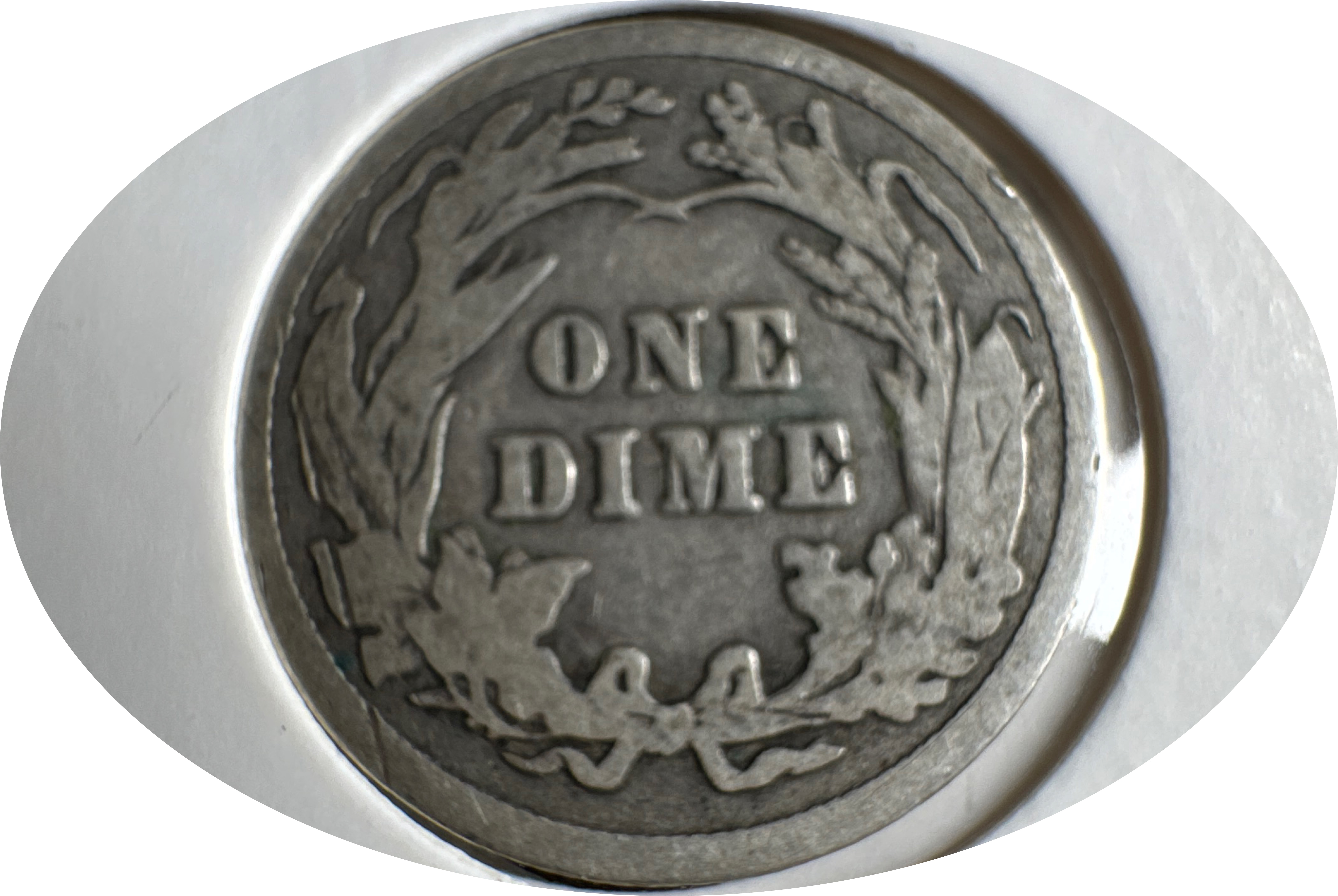 1914-P Barber Dime Ungraded — back