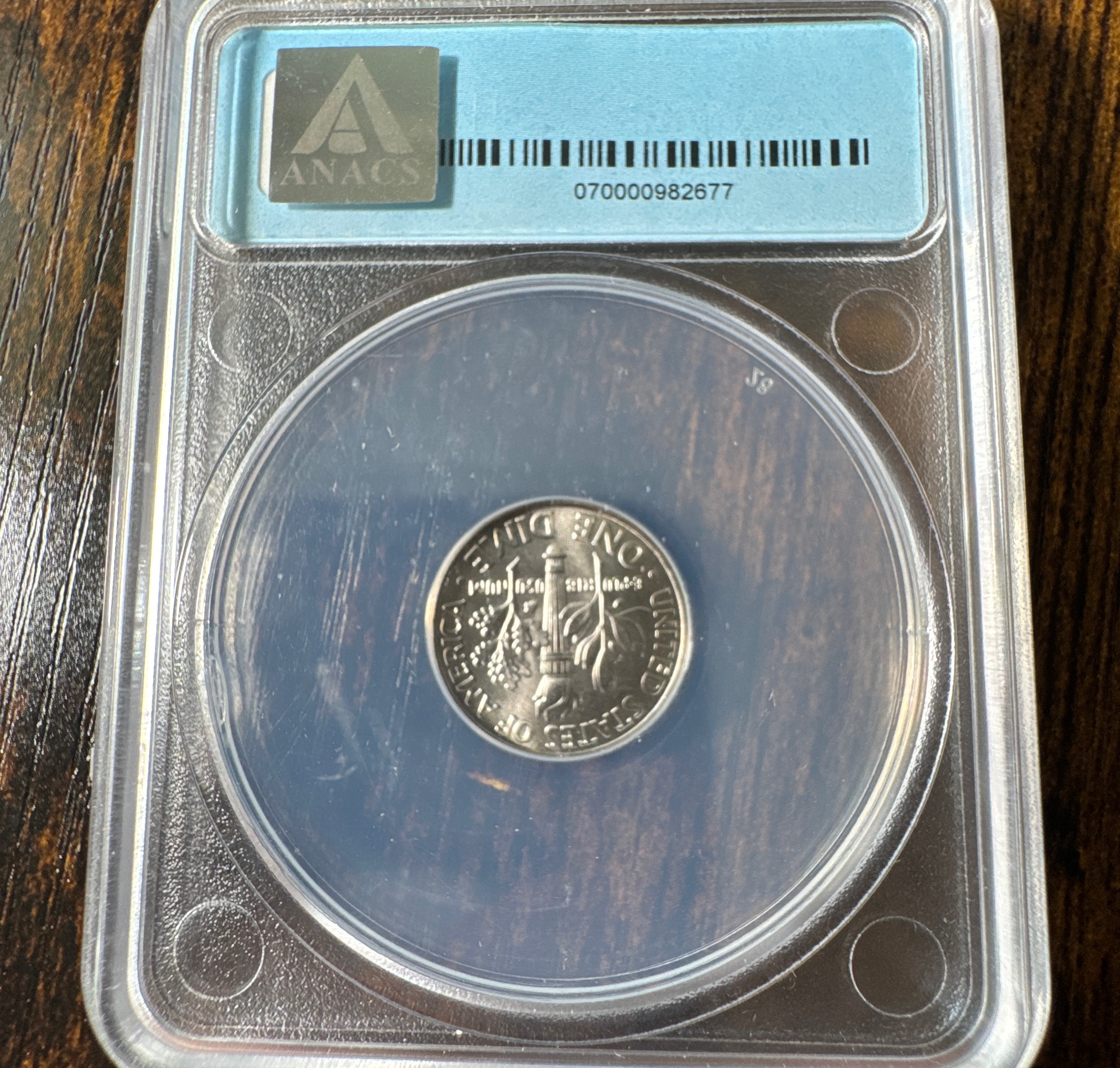 2010-P Roosevelt Dime SP69 — back