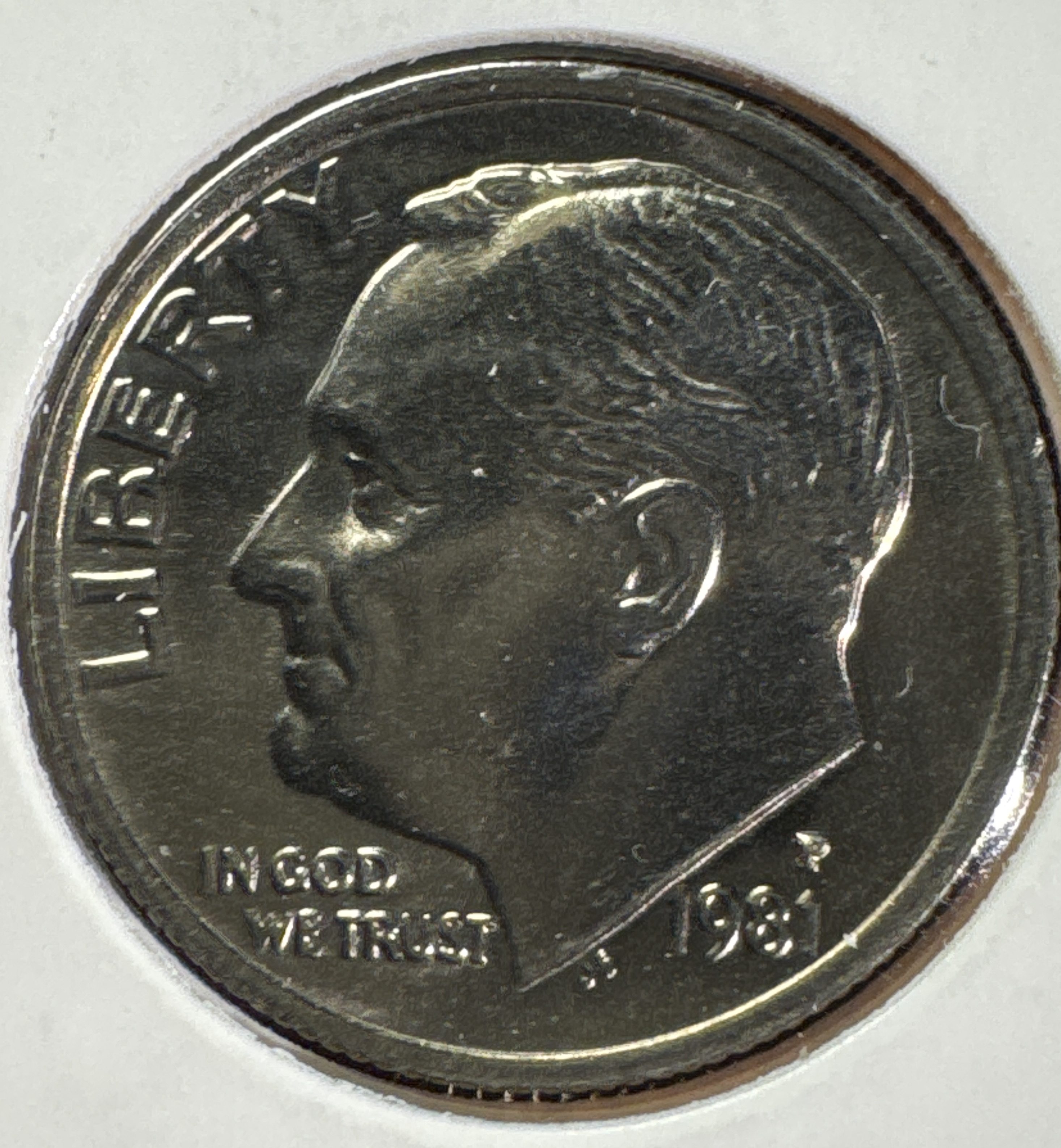 1981-P Roosevelt Dime Ungraded
