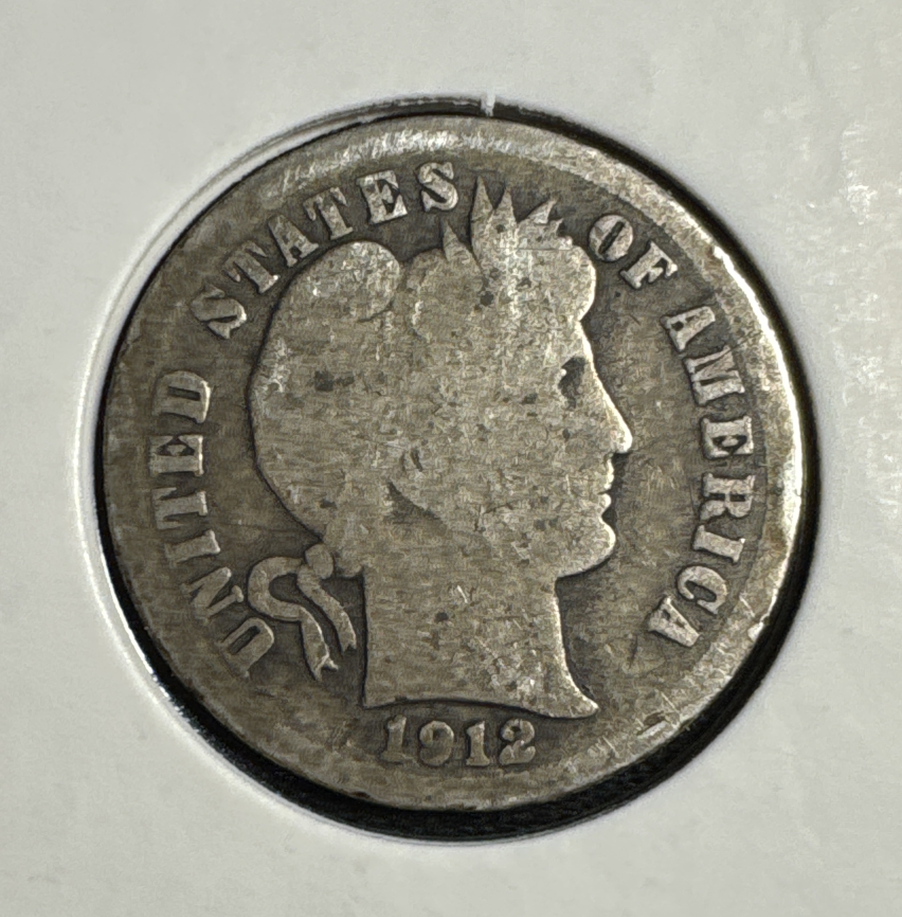 1912-D Barber Dime Ungraded