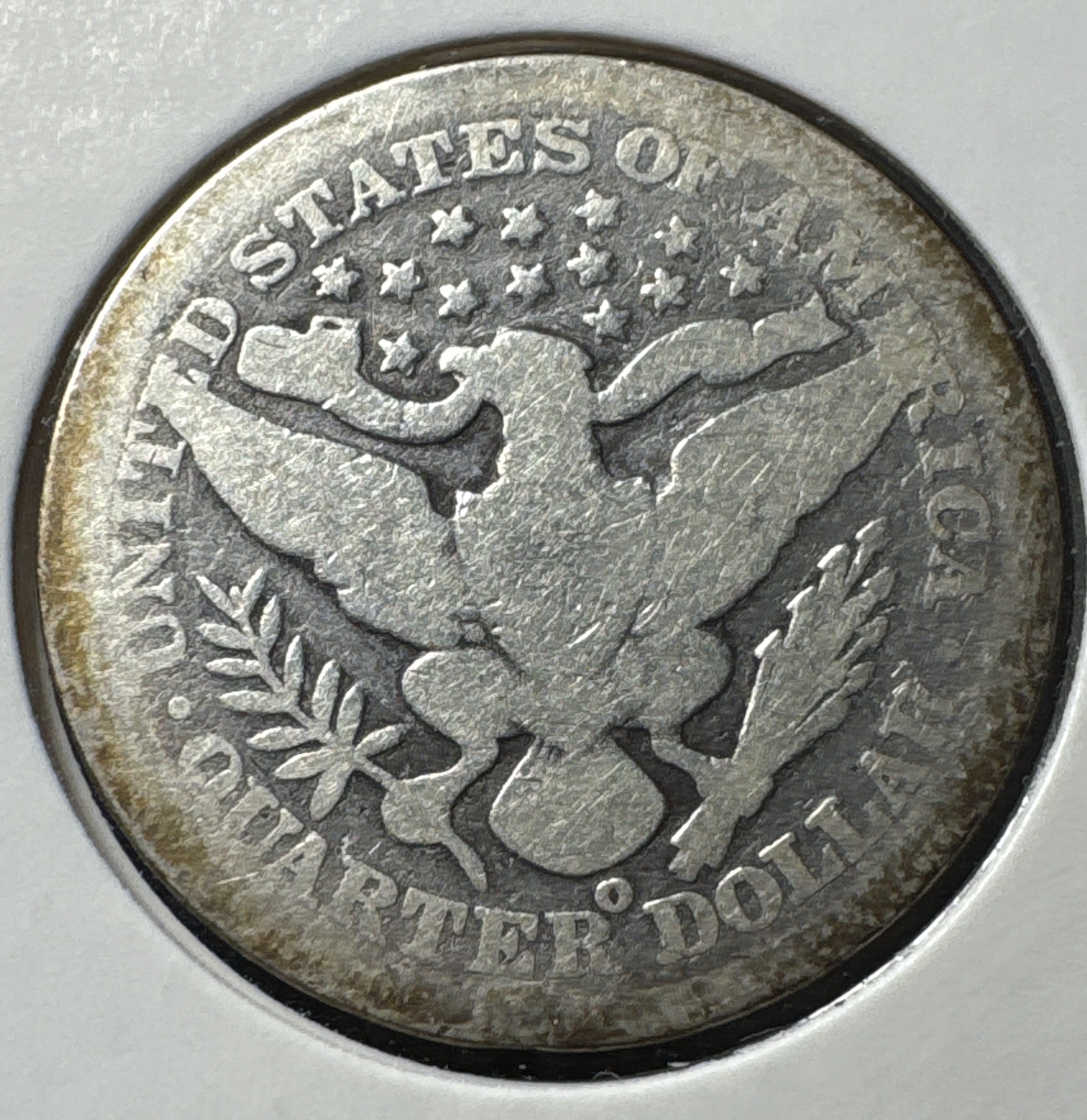1899-O Barber Quarter Ungraded — back