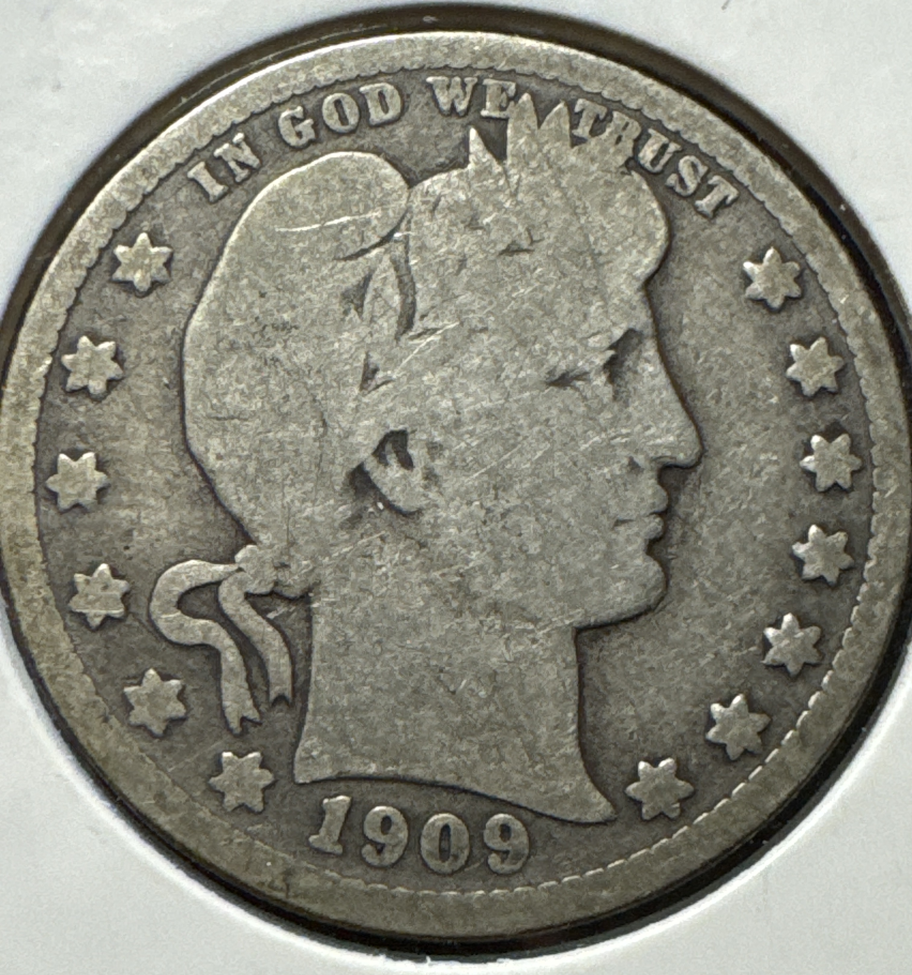 1909-D Barber Quarter Ungraded