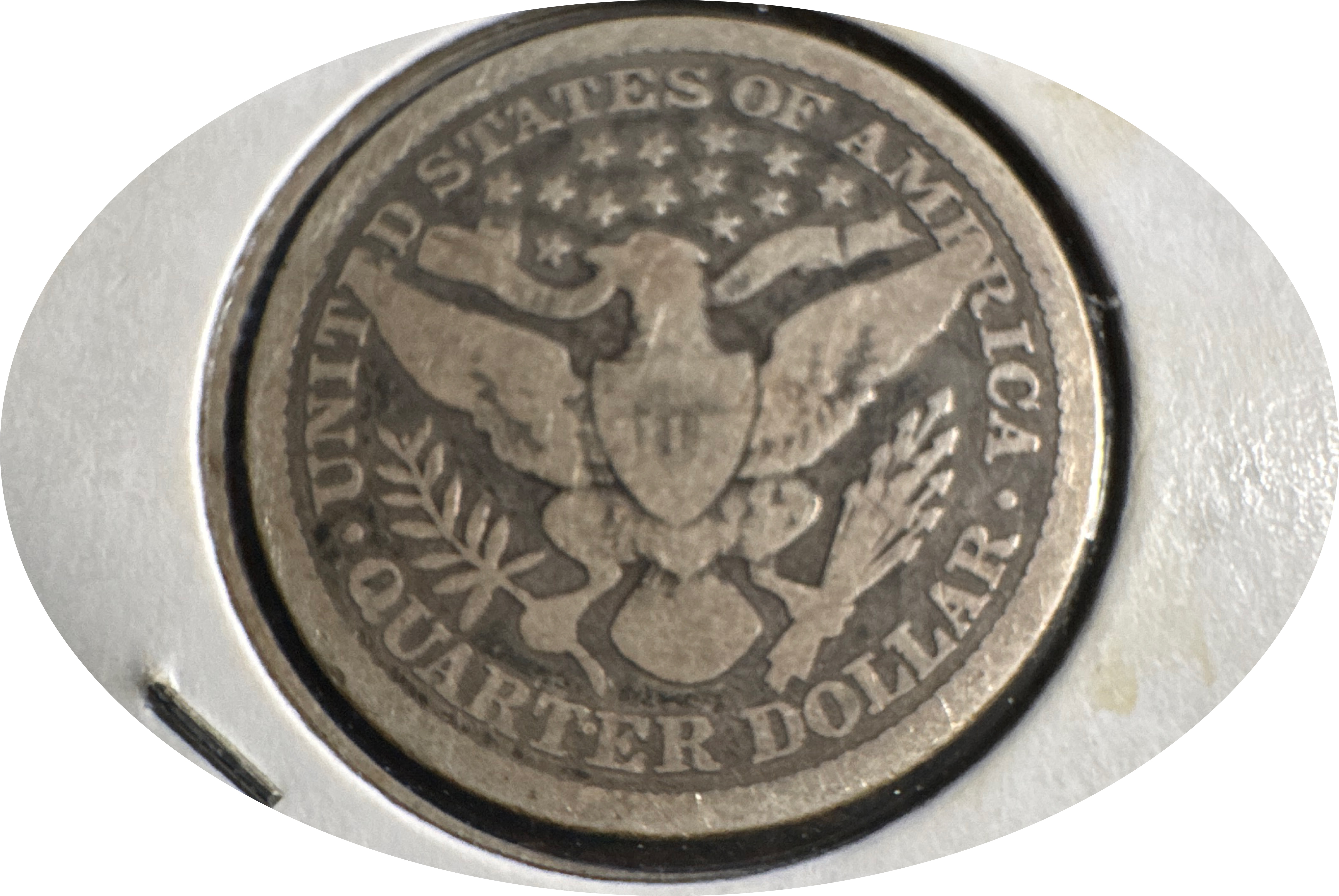 1896-P Barber Quarter Ungraded — back