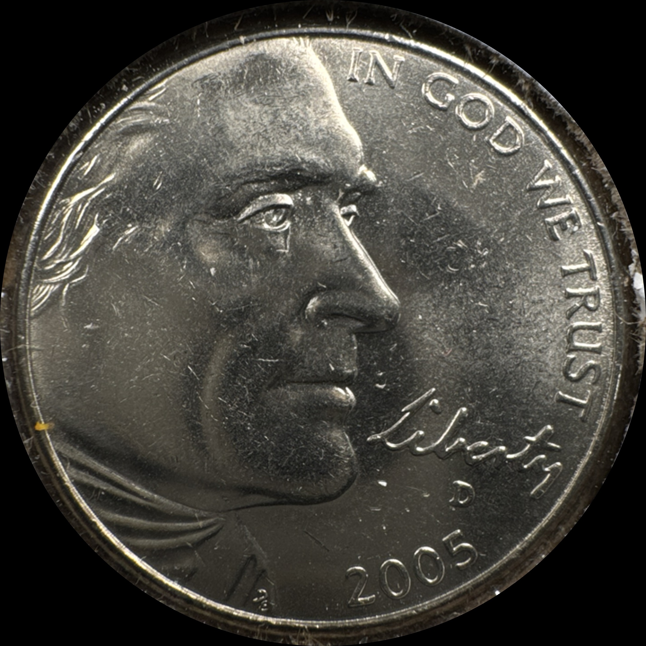 2005-D Jefferson Nickel Ungraded