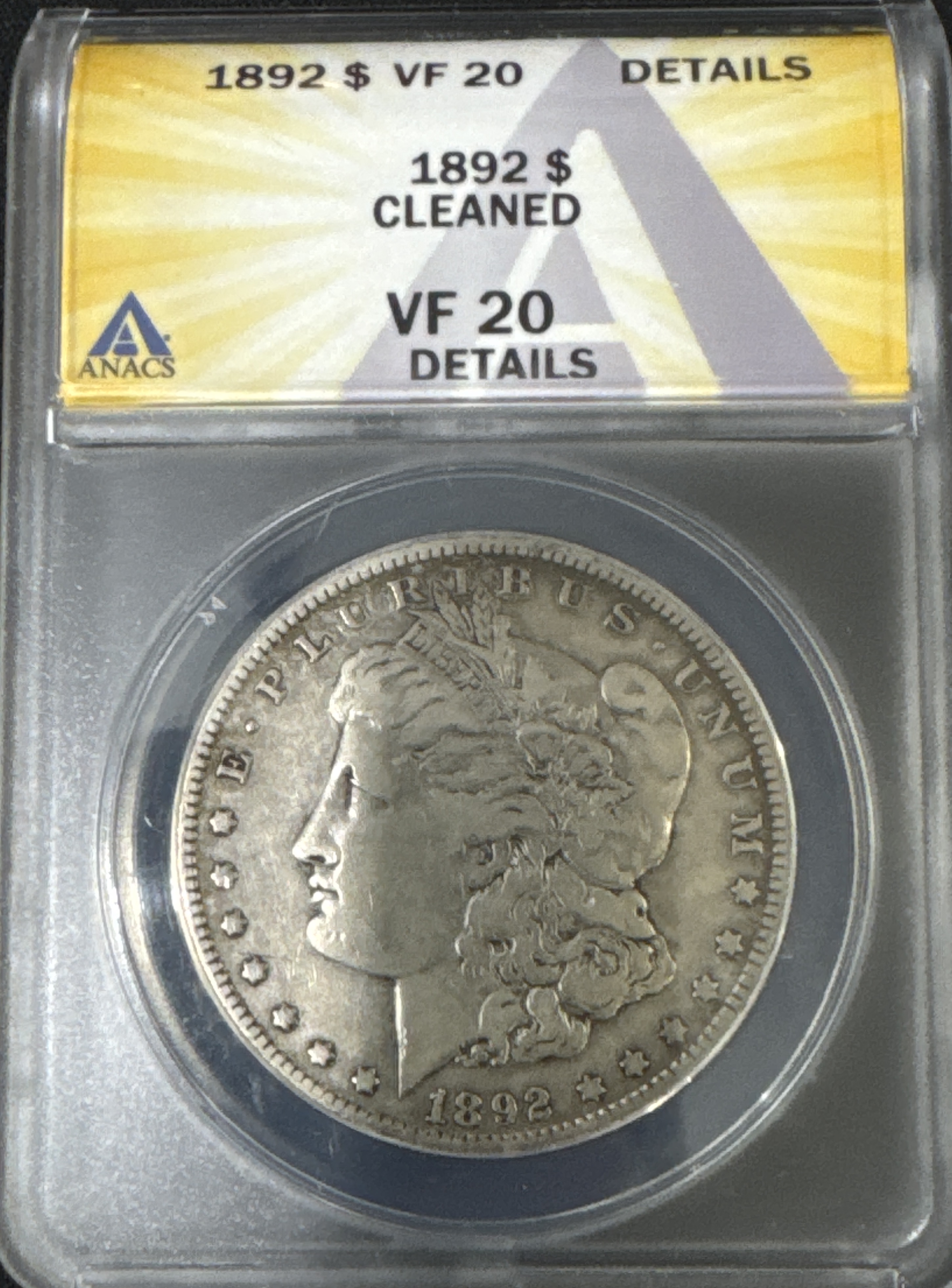 1892-P Morgan Dollar VF20